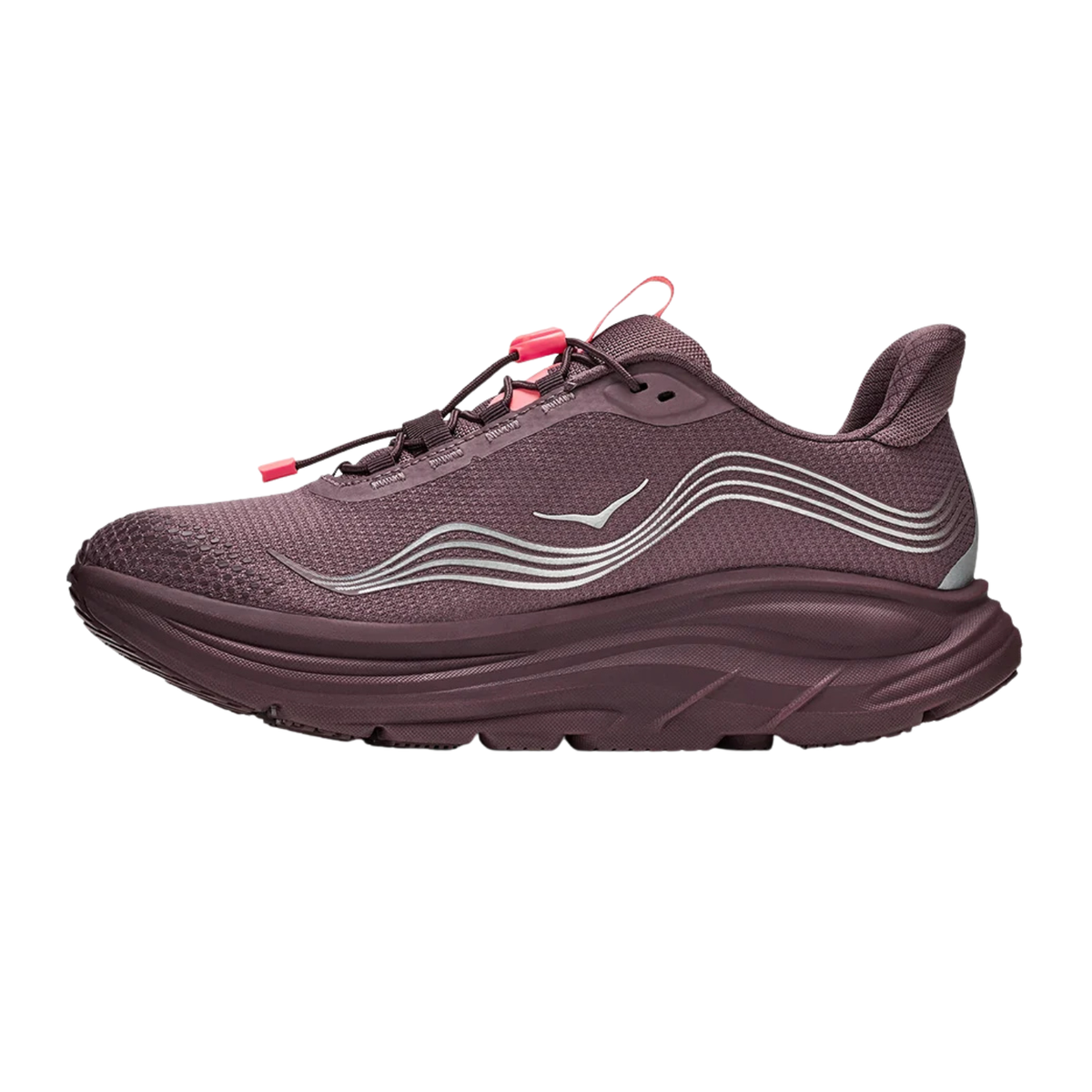 Hoka Clifton 11 GTX Trail Shoe Women, Smoky Quartz/Deep Mauve, back view