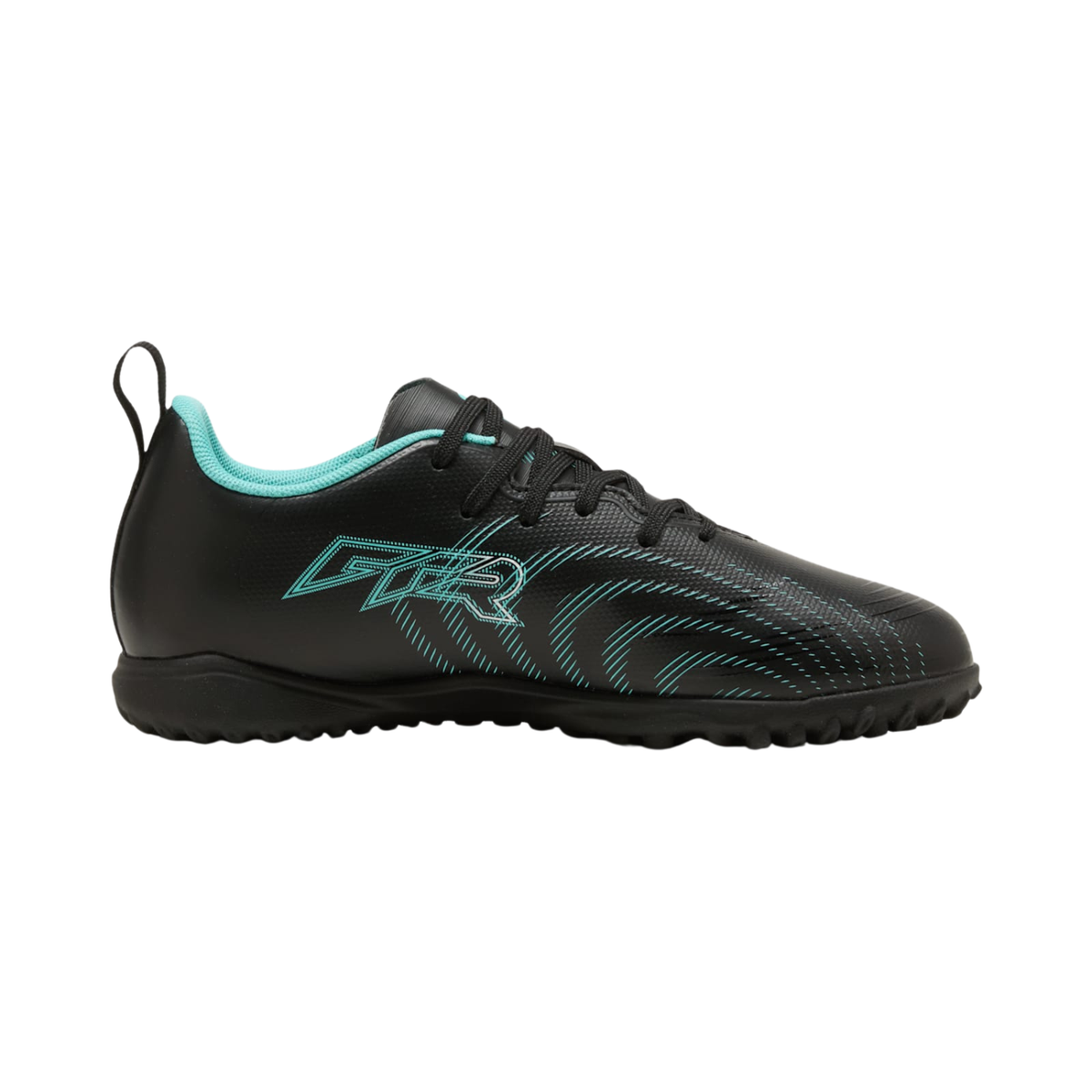 PUMA Future 9 Play TT Junior Football Boots - Black/Mint/White Football Boots PUMA