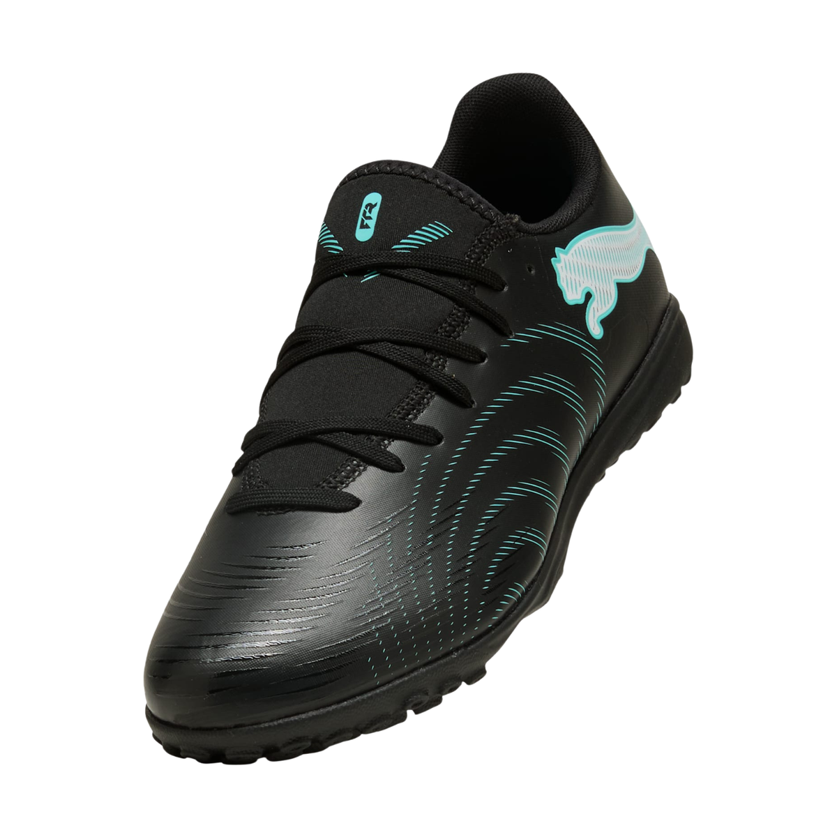 PUMA Future 9 Play TT Turf Football Boots - Black/Mint/White Football Boots PUMA