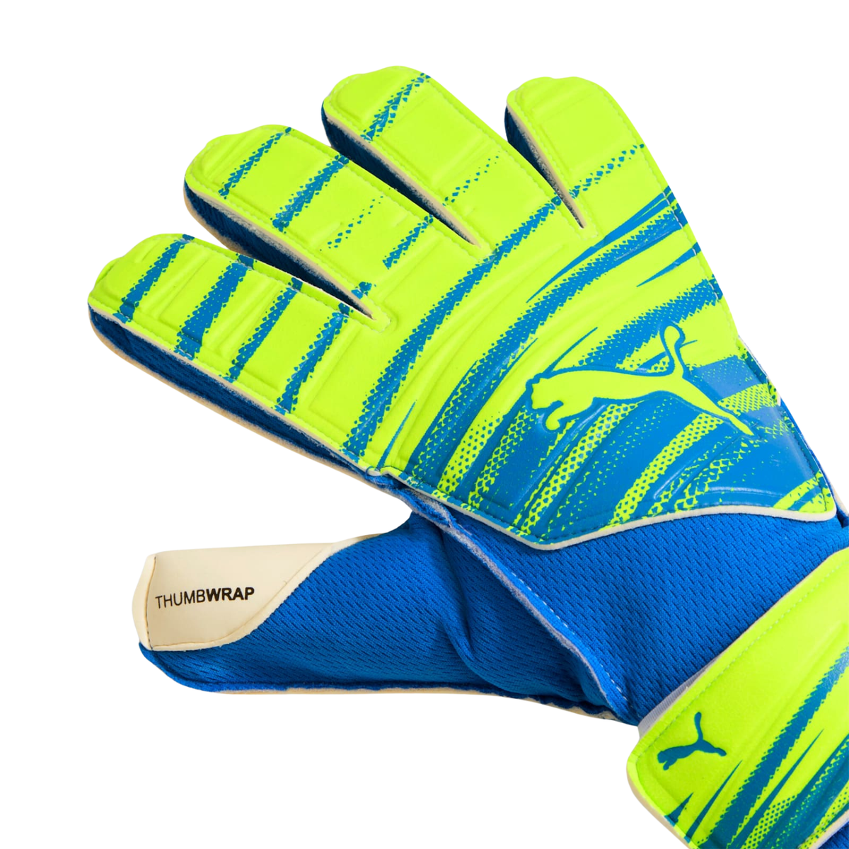 Puma Attacanto Play RC Goalkeeper Gloves - Lime Squeeze/Ultra Blue Goalkeeper Gloves Puma