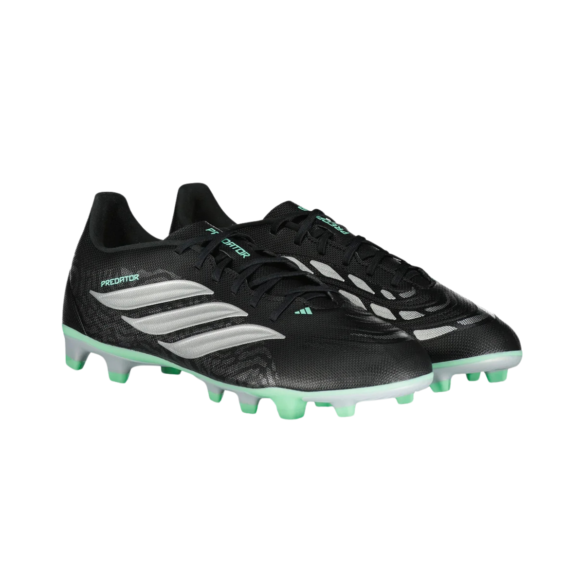 Adidas Predator Club FG/MG Football Boots - Black/Silver/Mint (IH2112) Football Boots Adidas