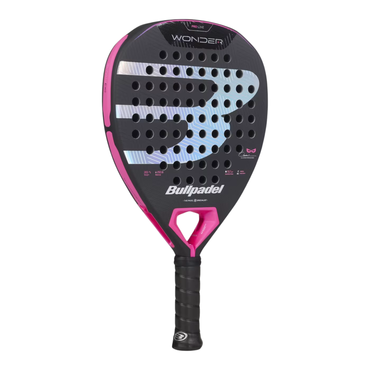 Bullpadel Wonder 27 Padel Racket - Black Padel Rackets BullPadel