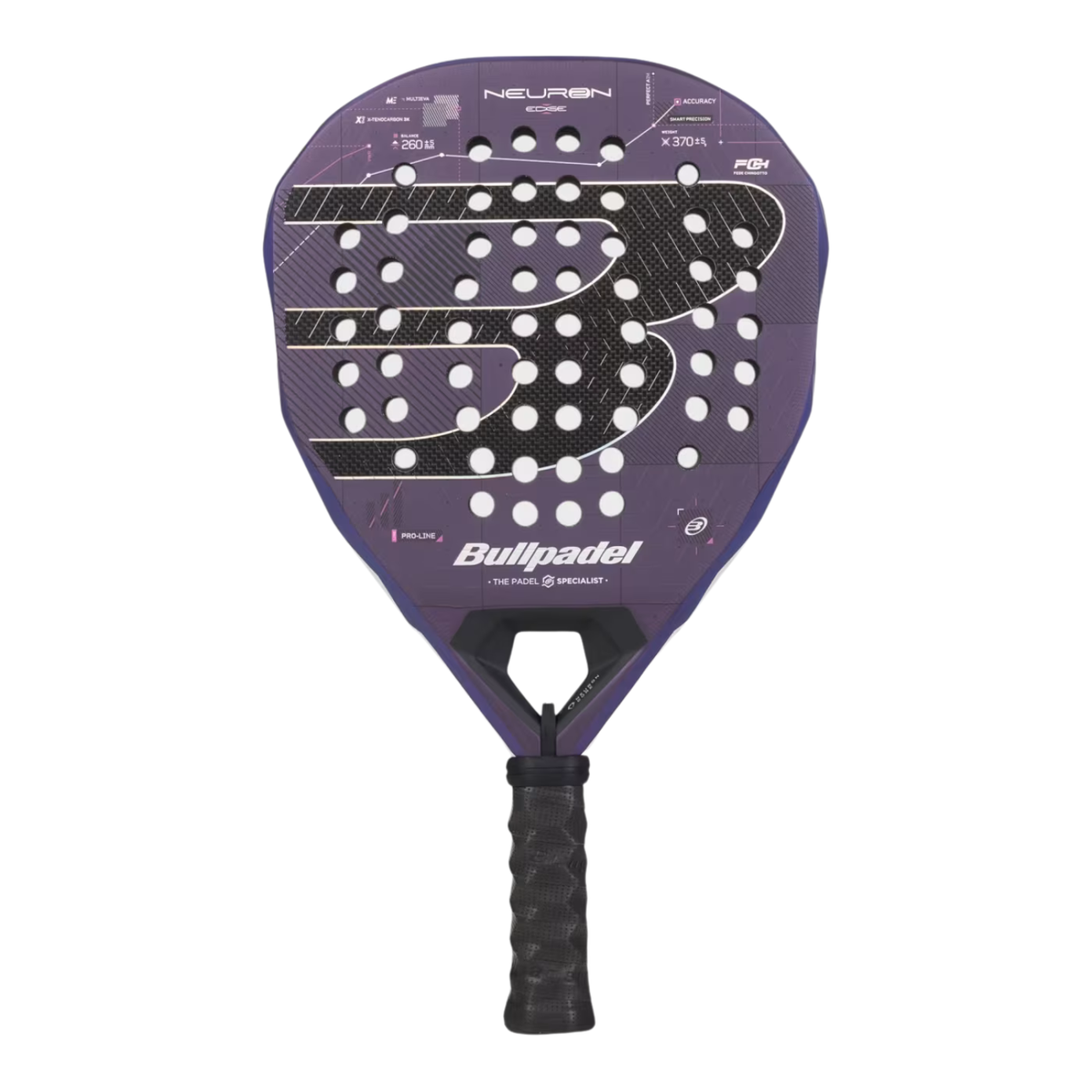 Bullpadel Neuron 02 Edge 27 Padel Racket - Purple Purple One Size Padel Rackets BullPadel