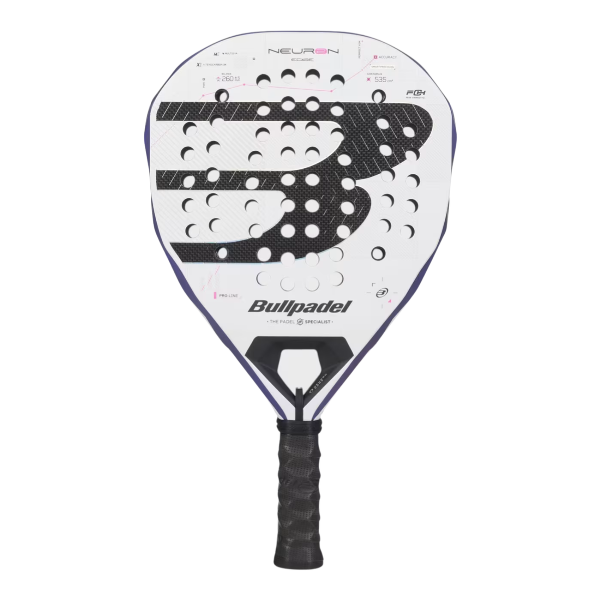 Bullpadel Neuron 02 Edge 27 Padel Racket - Purple Padel Rackets BullPadel