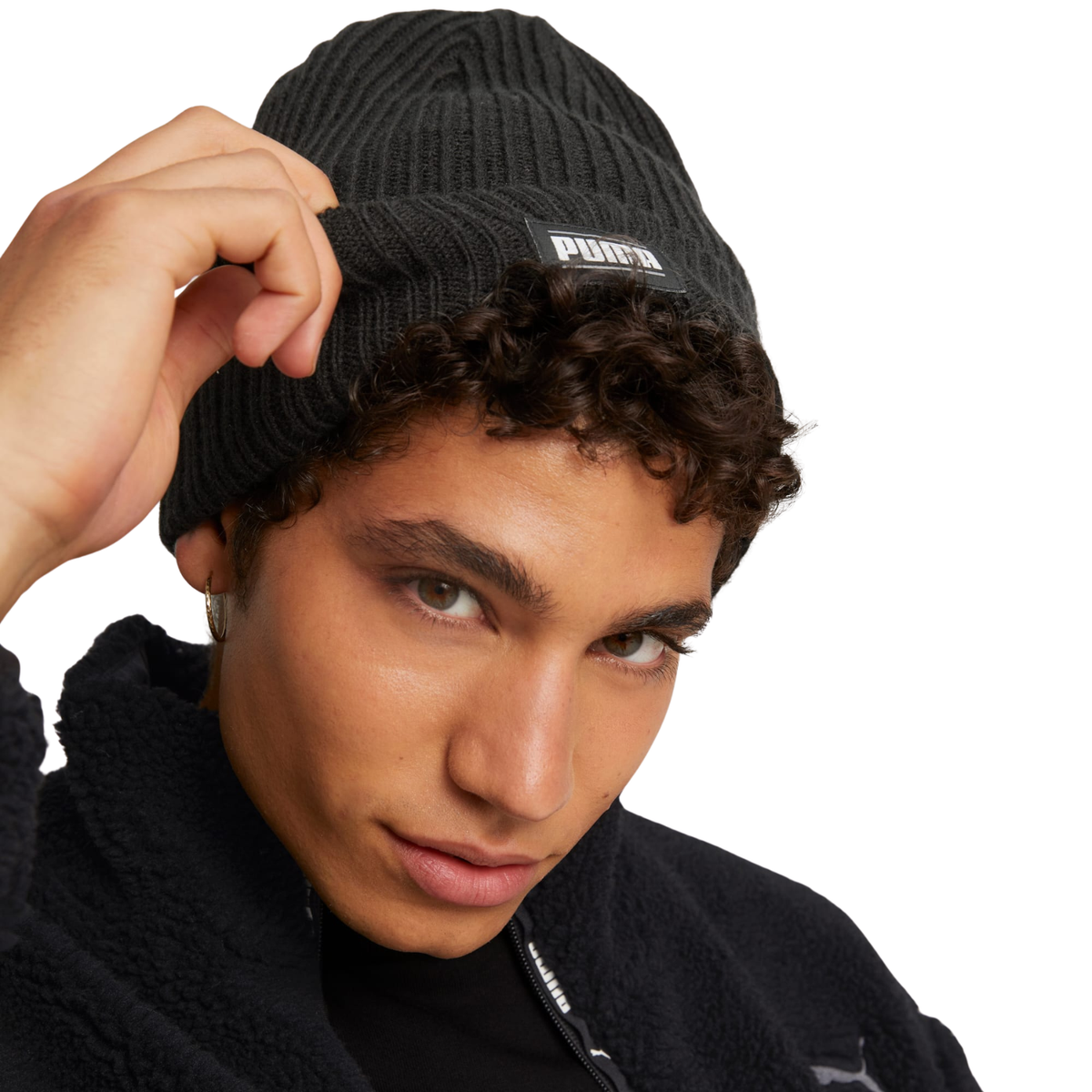 PUMA Ribbed Classic Cuff Beanie - Black Beanies PUMA