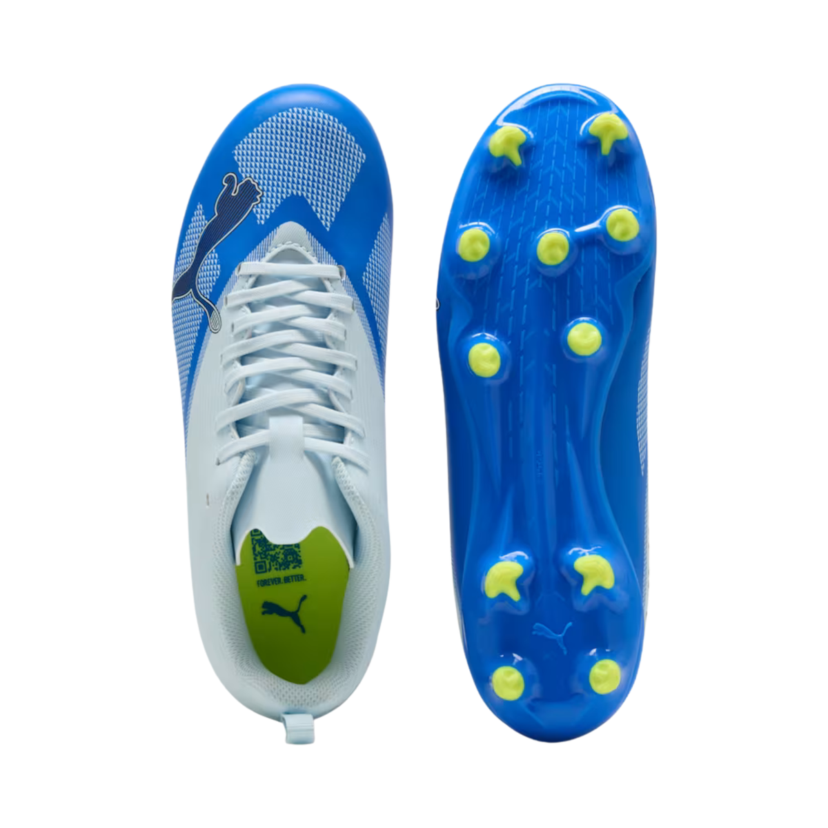 Puma Ultra 7 Play FG/AG Football Boots Junior - Blue Football Boots Puma