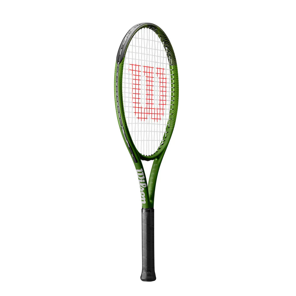 Wilson Blade Feel Comp Jr 26 Tennis Racket - Green Black Tennis Rackets Wilson