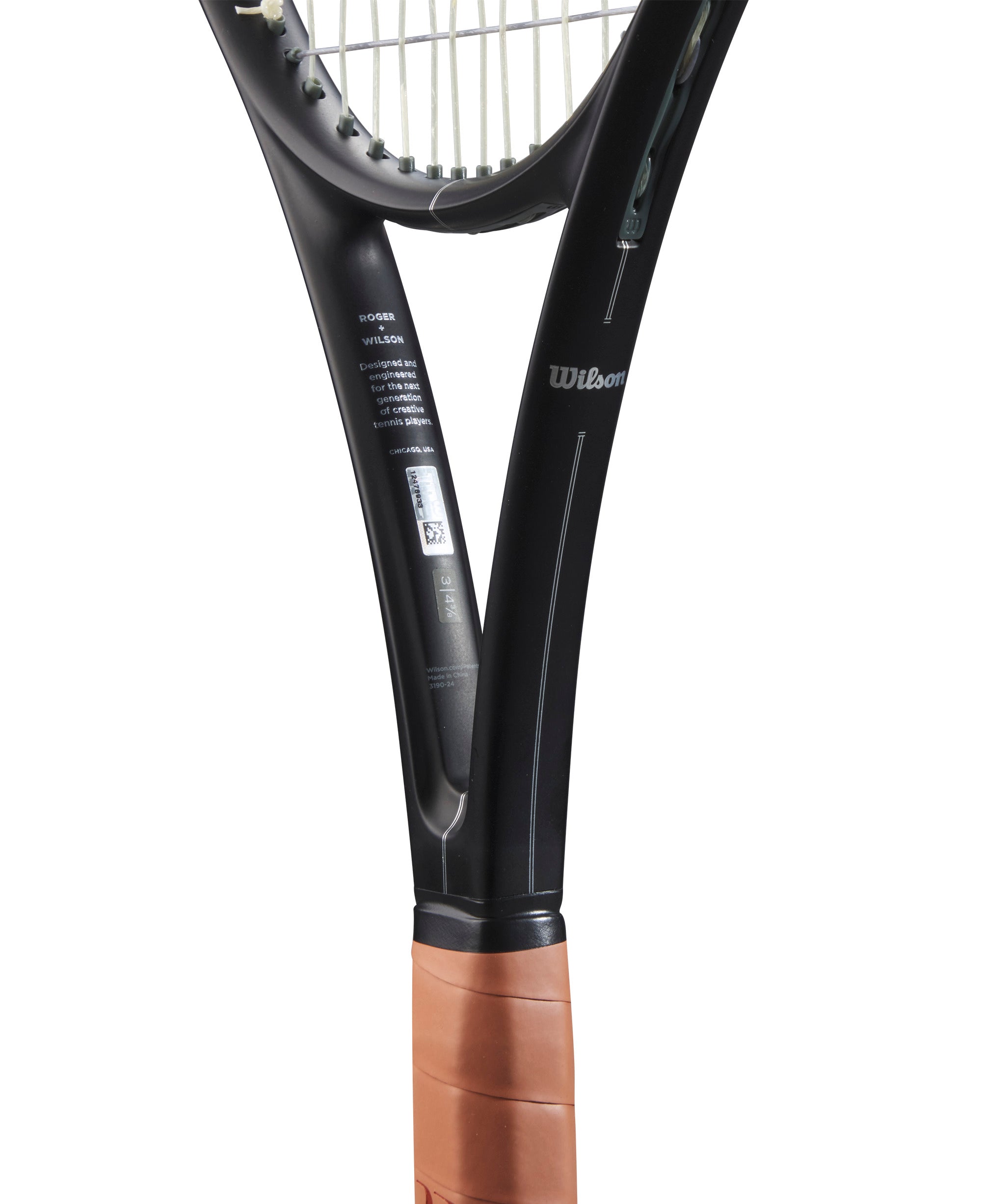 Wilson RF 01 2024 Tennis Racket - 300g Roger Federer - Black Tennis Rackets Wilson