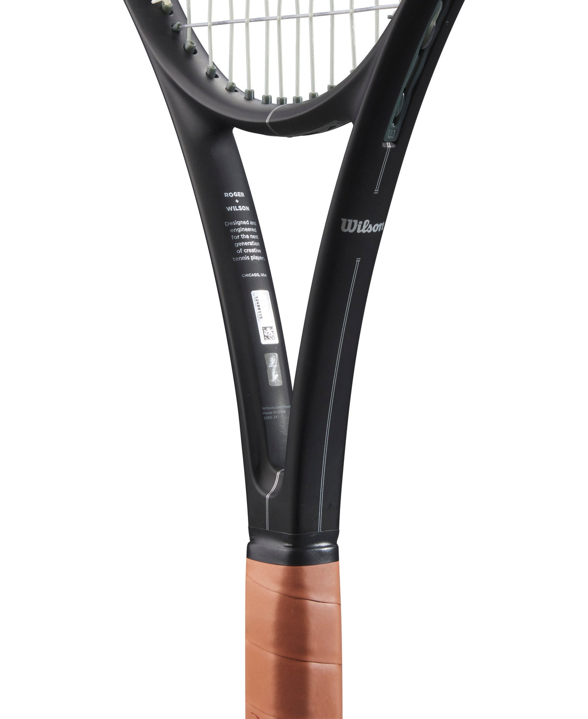 Wilson RF 01 Future Tennis Racket 280g Roger Federer, Black, detail view