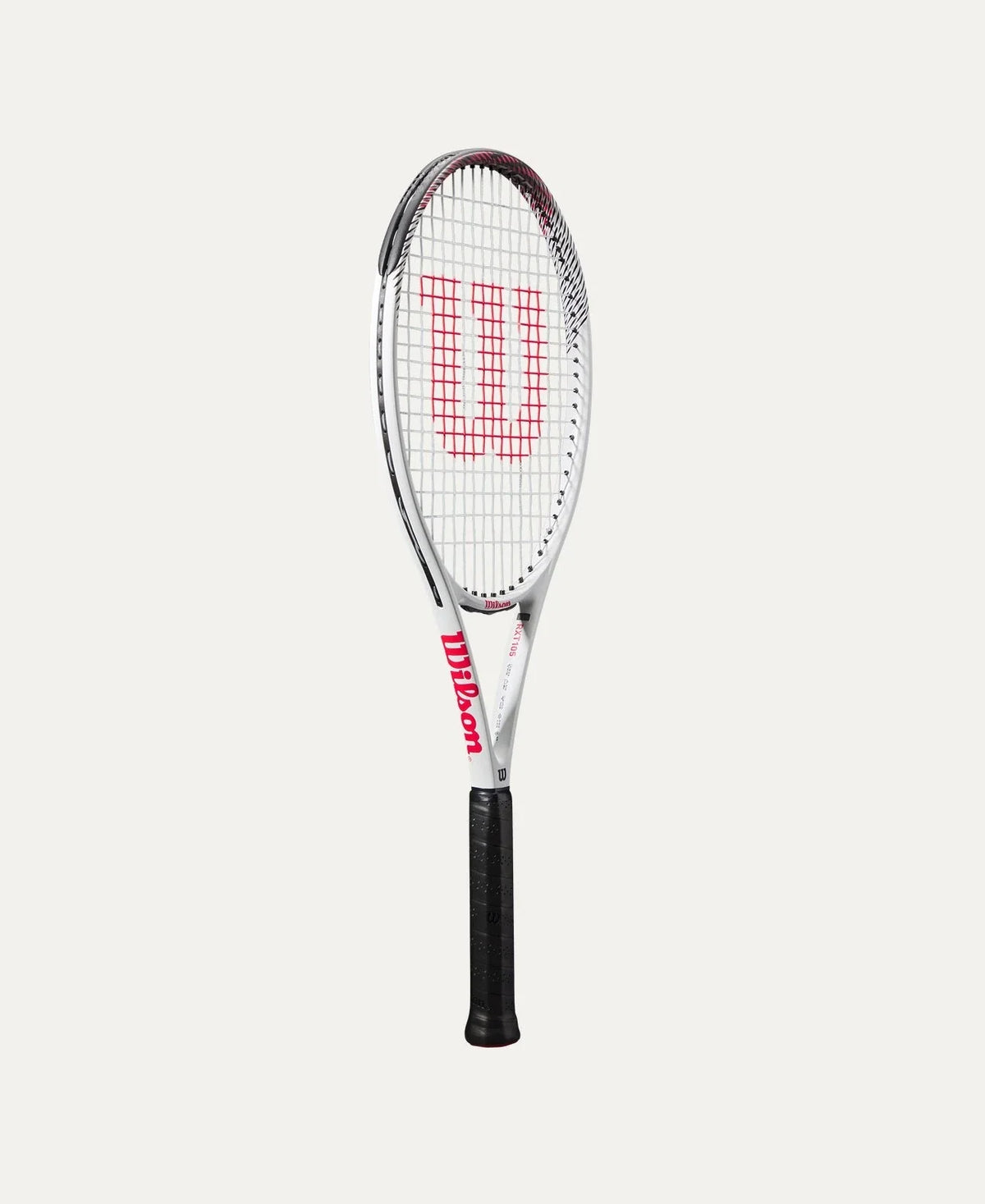 Wilson Pro Staff Precision RXT 105 Tennis Racket, White/Black, back view