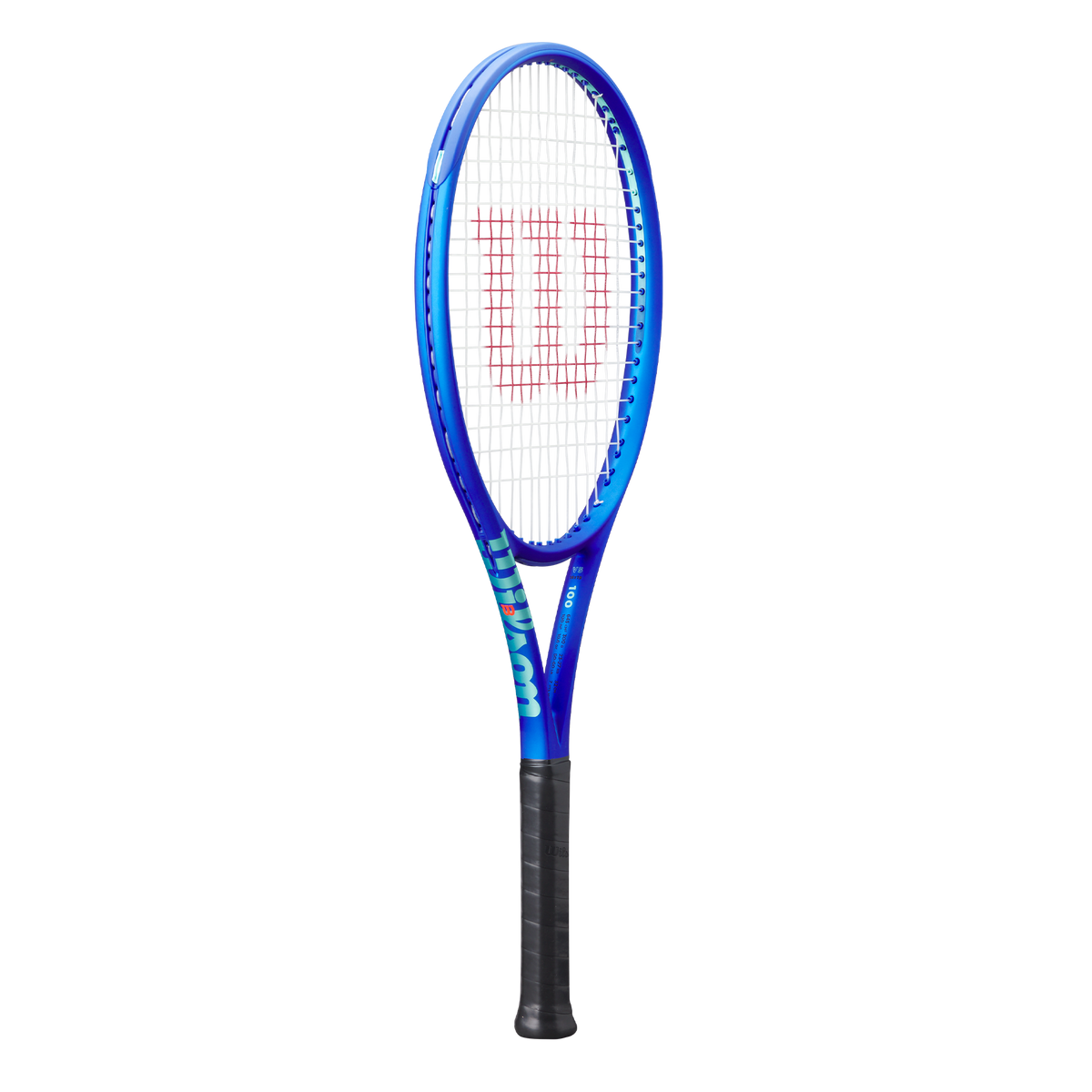 Wilson Ultra 100 V5 Tennis Racket, Blue, back view