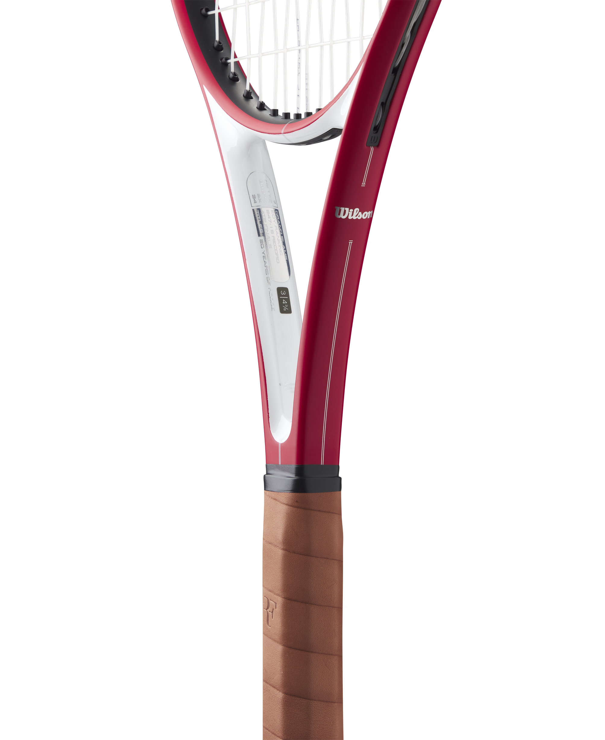 Wilson Roger Federer RF 01 Pro Classic Tennis Racket - White/Red