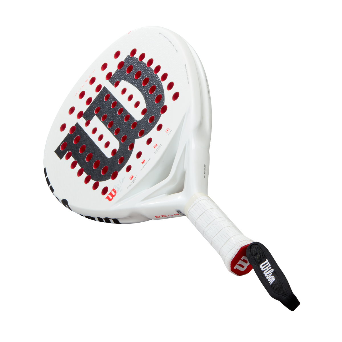 Wilson Bela LS V3 Padel Racket, White, detail view
