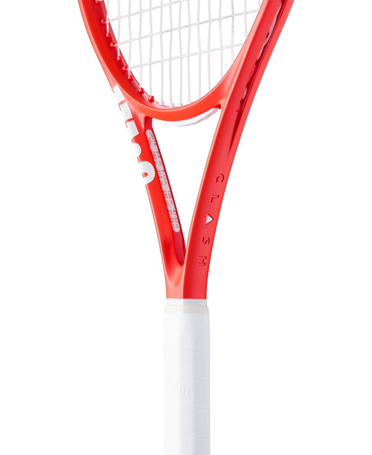 Wilson Clash 100L V3 Reverse (2026) Tennis Racket, Infrared, detail view