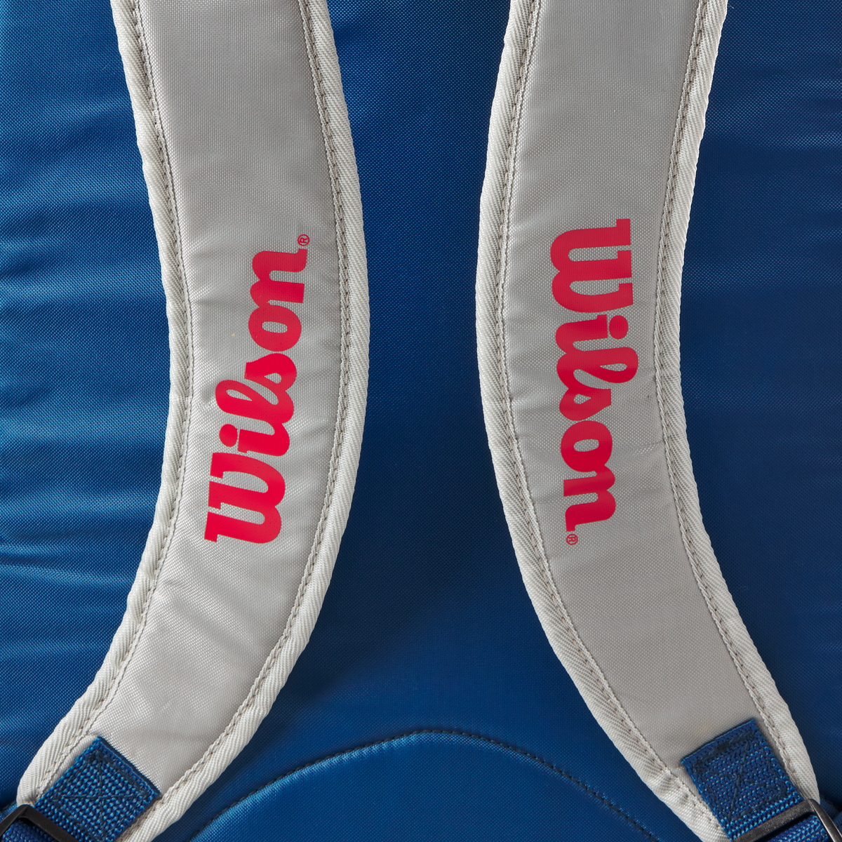 Wilson Junior Backpack, Grey/Red, side view