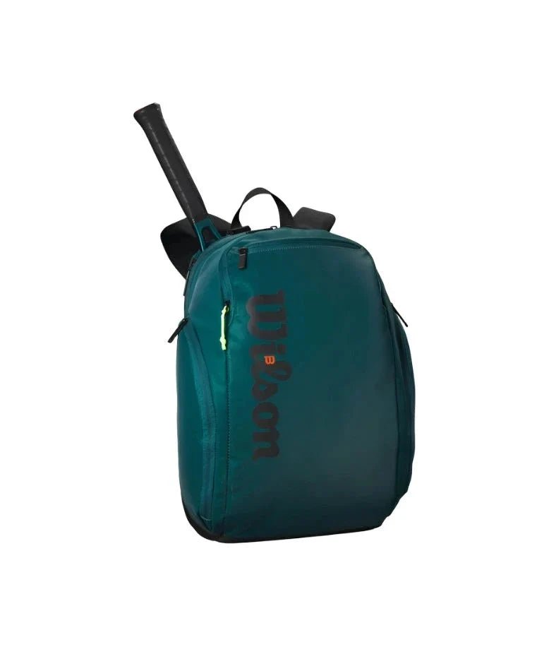 Wilson Blade V9 Super Tour Backpack, Green, back view