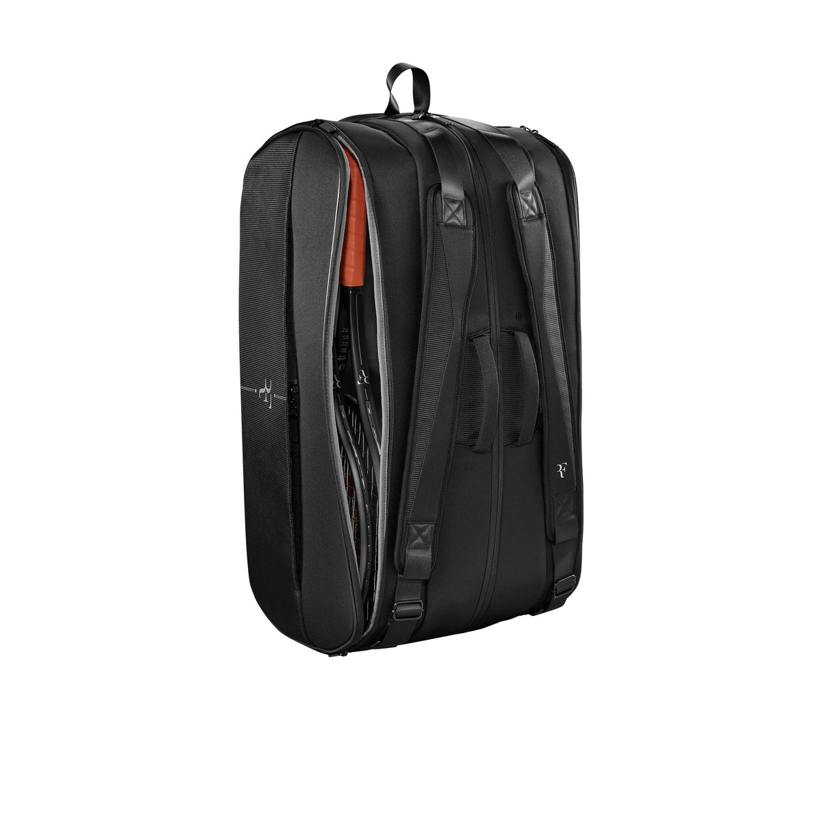 Wilson Roger Federer Tournament 15 Racket Bag 2024, Black, side view