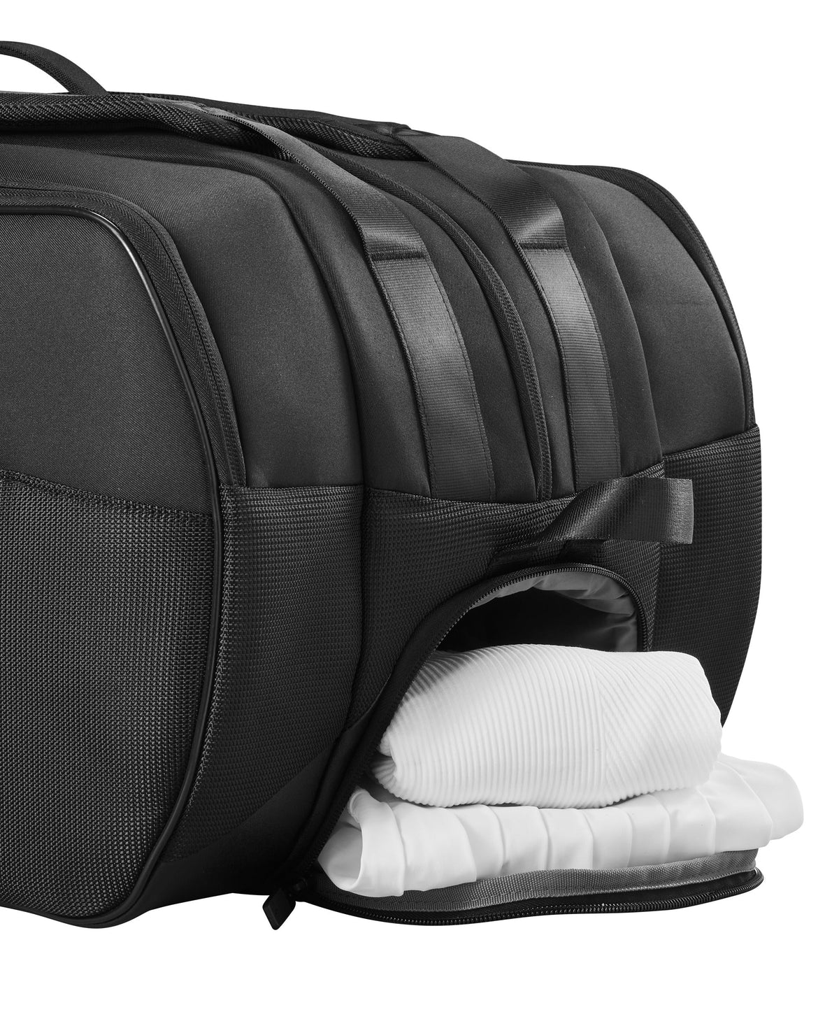 Wilson Roger Federer Tournament 15 Racket Bag 2024, Black, close-up detail
