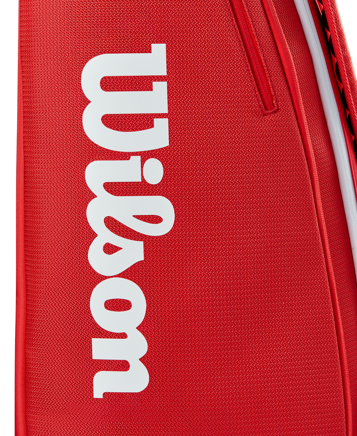 Wilson Super Tour 15Pk Racket Bag, Red, close-up detail