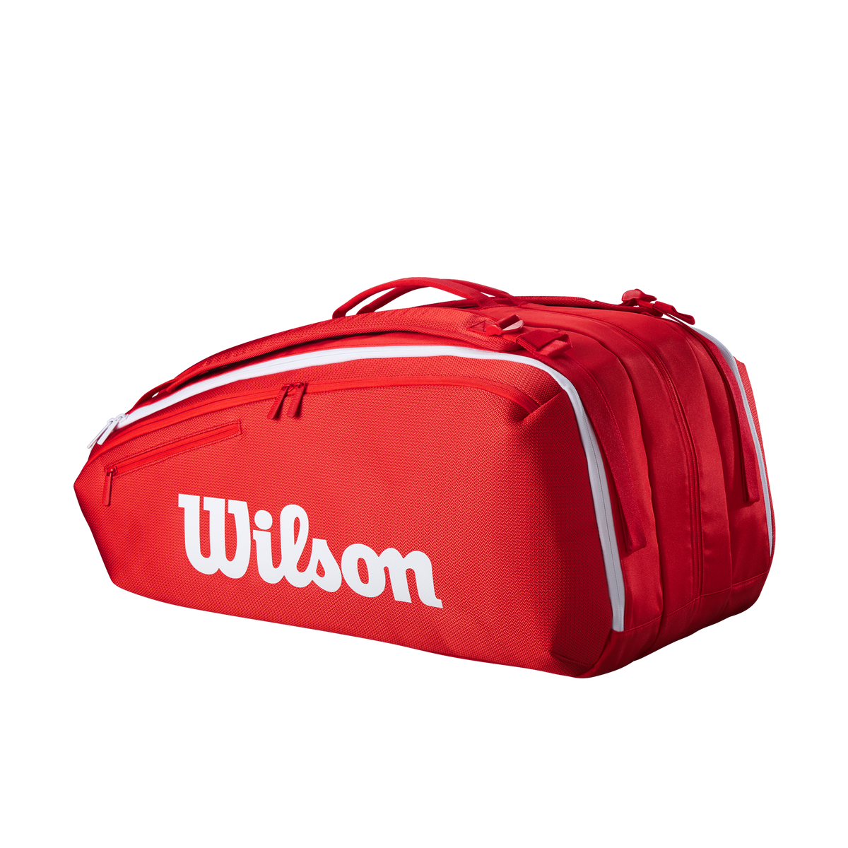 Wilson Super Tour 15Pk Racket Bag, Red, back view