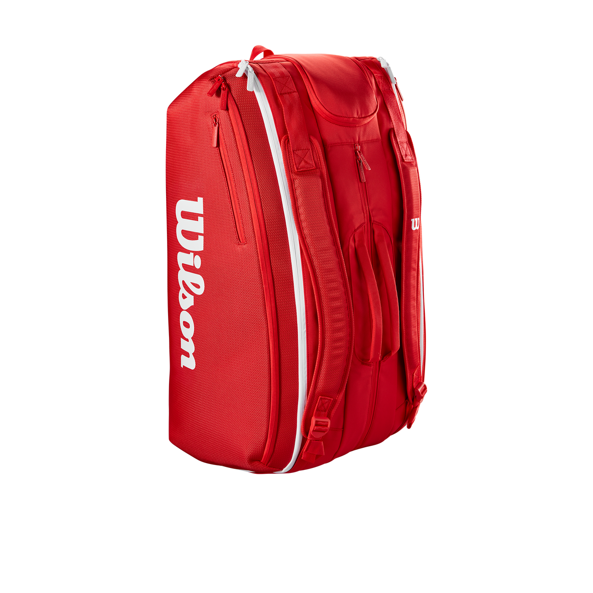 Wilson Super Tour 15Pk Racket Bag, Red, side view