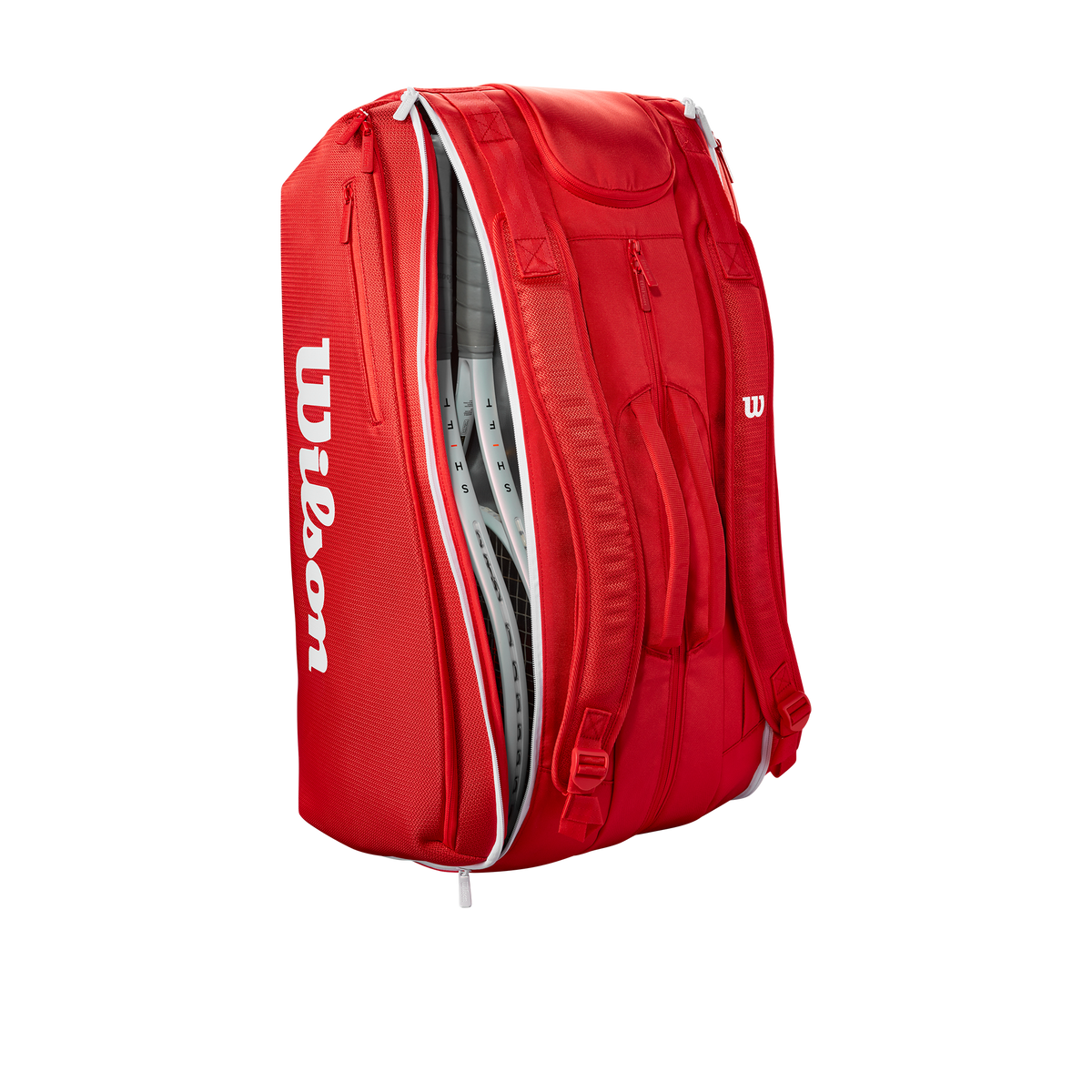 Wilson Super Tour 15Pk Racket Bag, Red, detail view