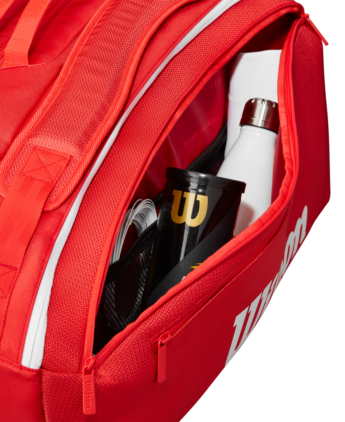 Wilson Super Tour 15Pk Racket Bag, Red, view 9