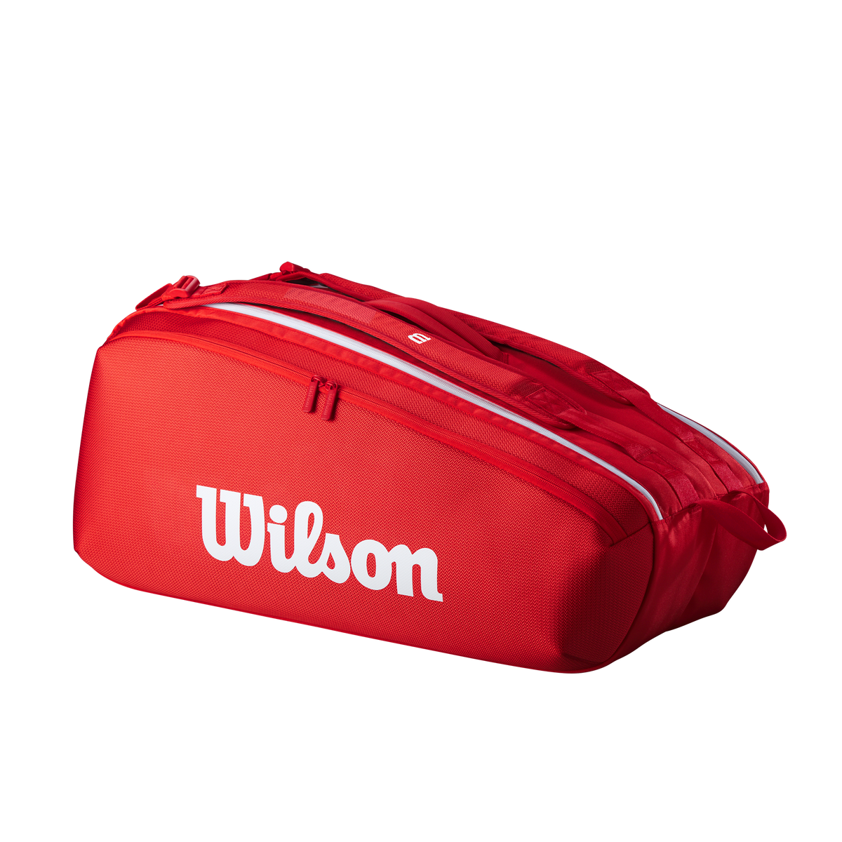 Wilson Super Tour 6Pk Racket Bag, Red, front view