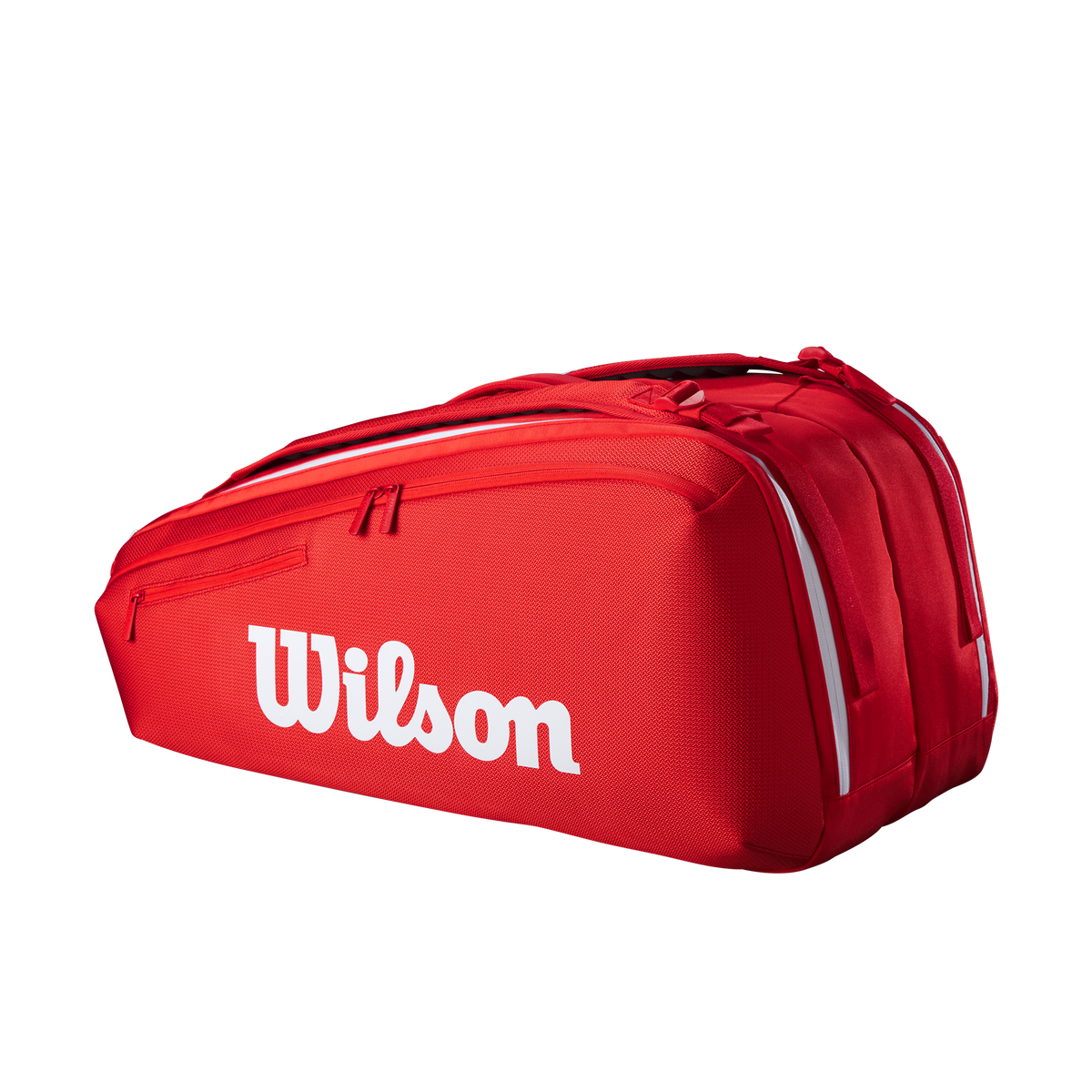 Wilson Super Tour 9Pk Racket Bag, Red, back view