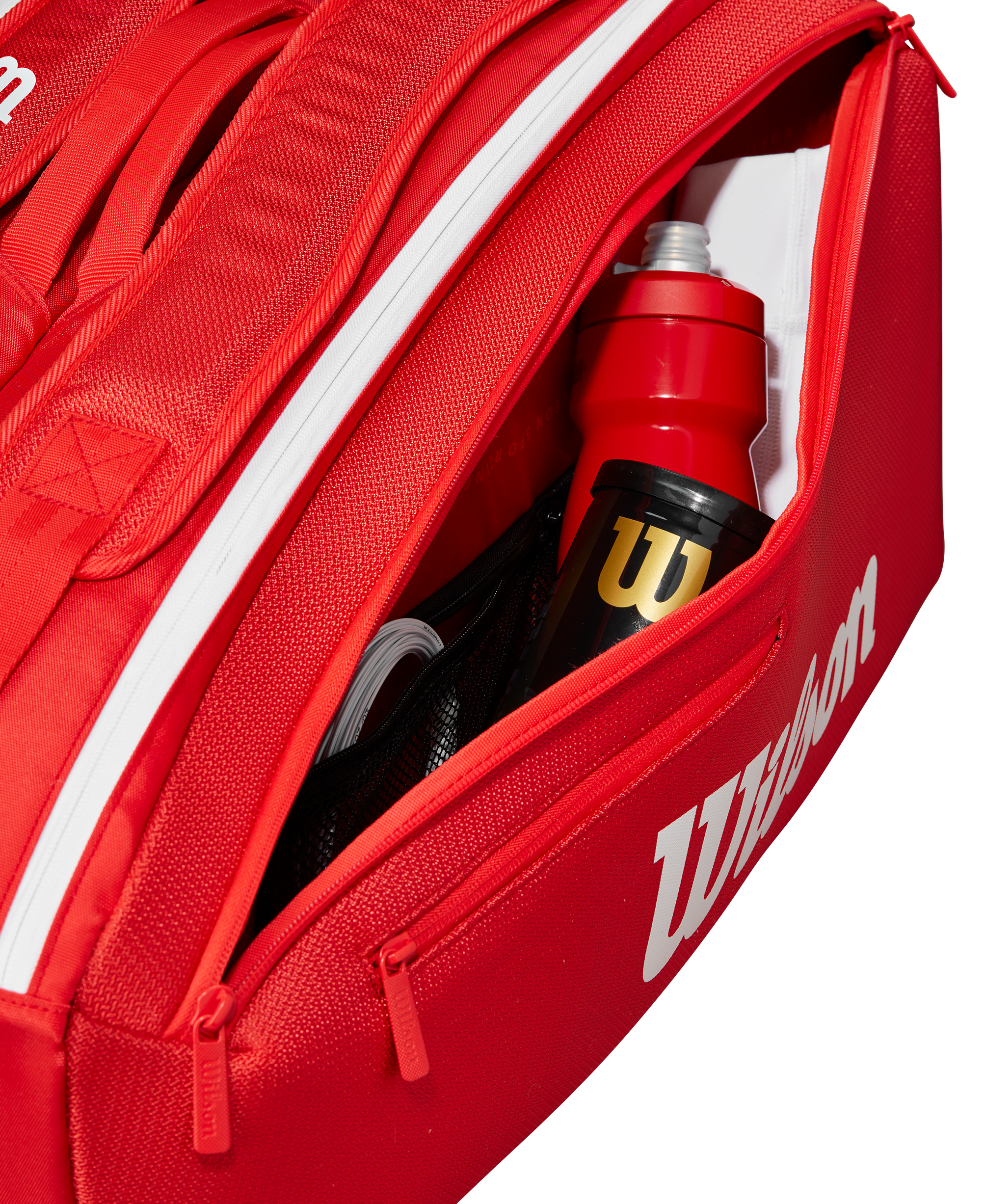 Wilson Super Tour 9Pk Racket Bag, Red, additional view