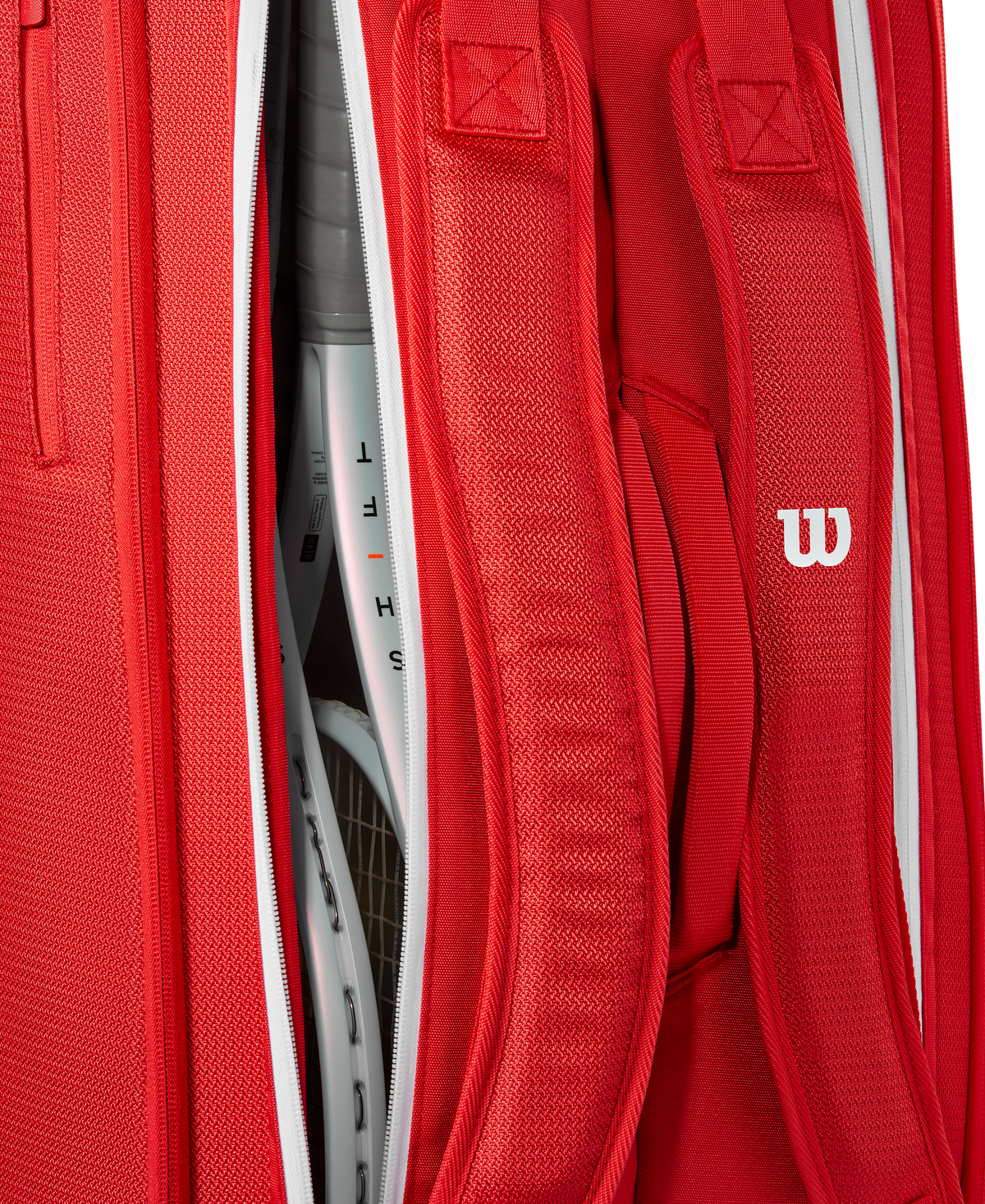 Wilson Super Tour 6Pk Racket Bag, Red, packaging view