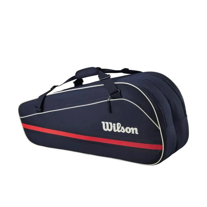 Wilson Team Racket Bag Navy (6 Racket), back view