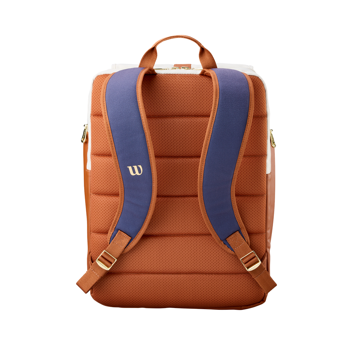 Wilson Heritage V2 Tennis Backpack, Cream/Bronze, side view