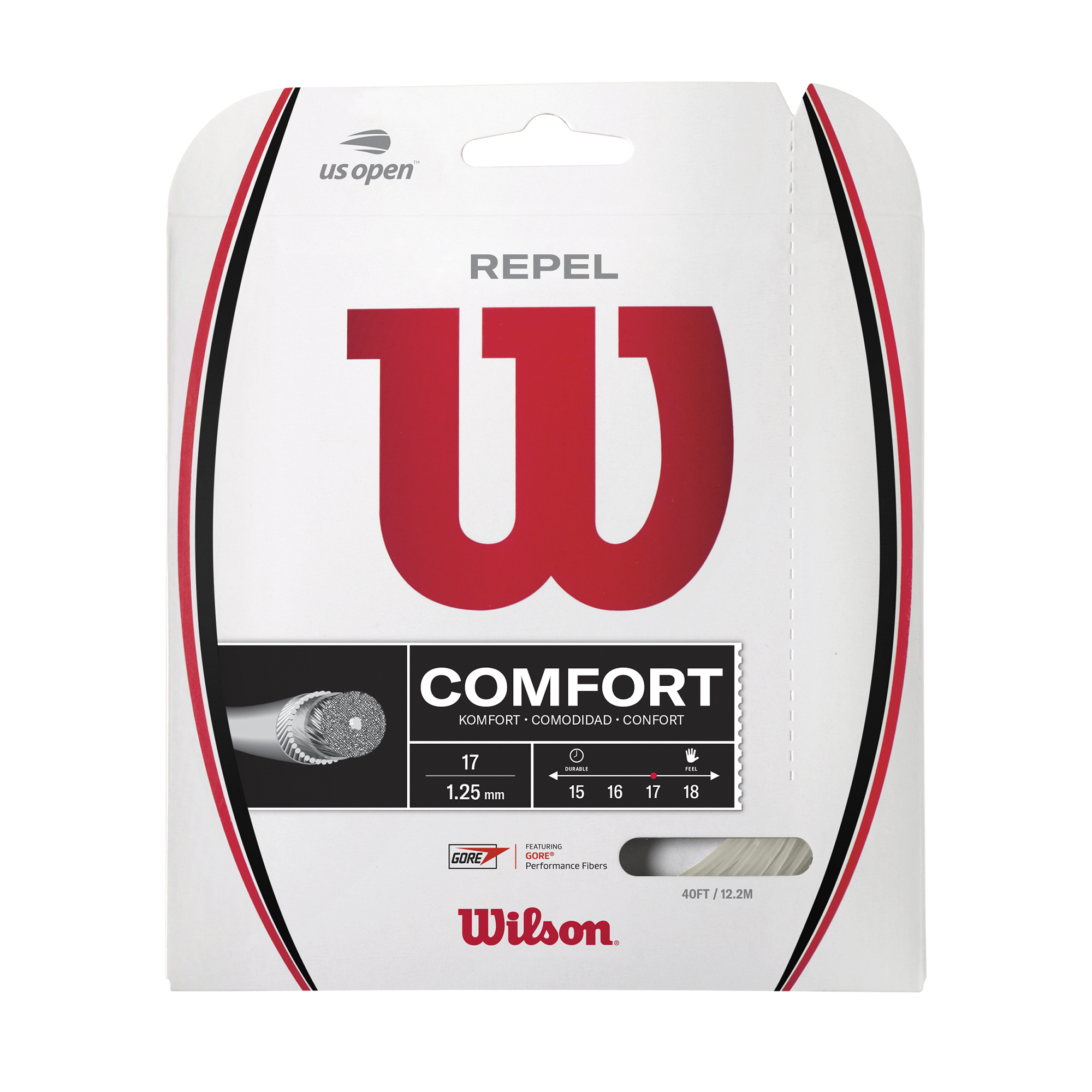 Wilson Repel 17 String Set - Natural Natural 1.25mm 12M Set String (Packs) Wilson