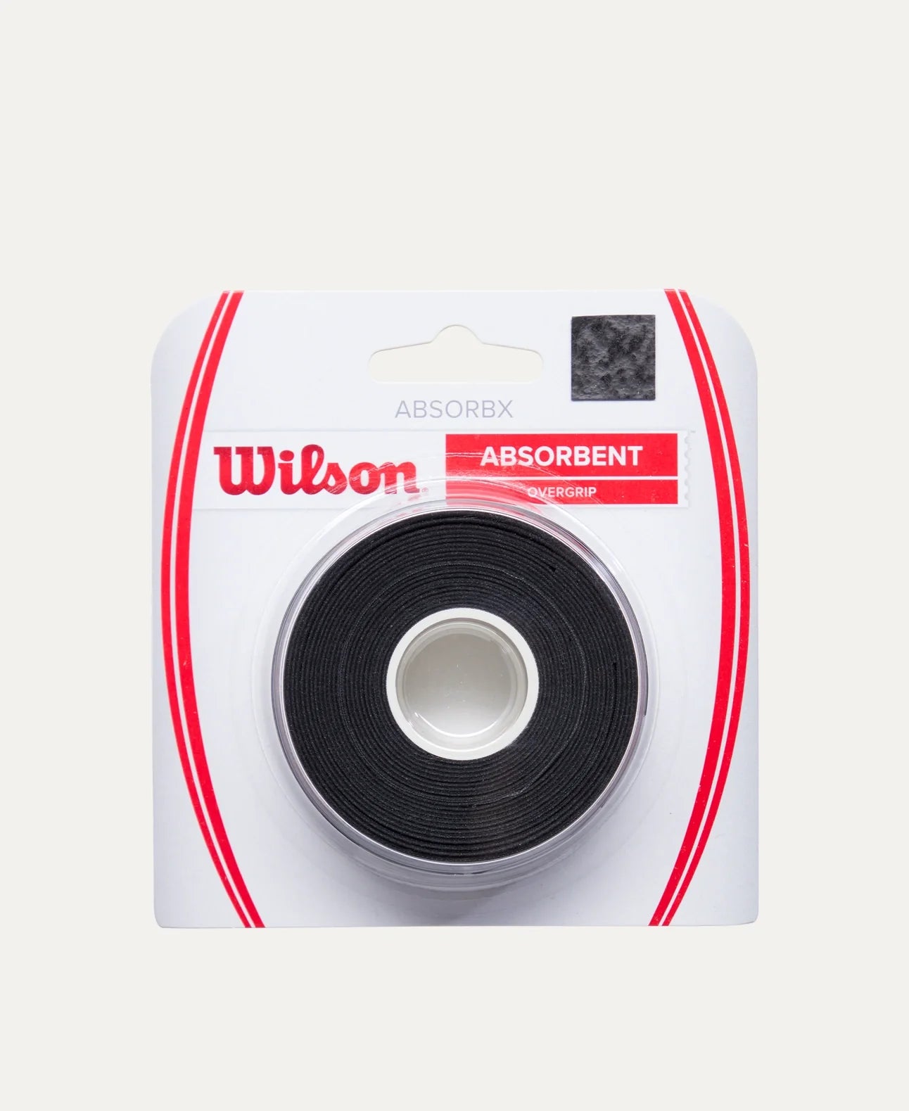 Wilson AbsorbX Overgrip 3 Pack - Black Black 3 Pack Grips Wilson
