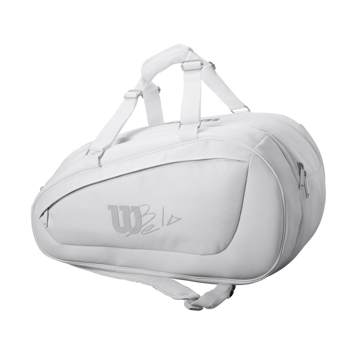 Wilson Bela DNA Super Tour Padel Bag, White, back view