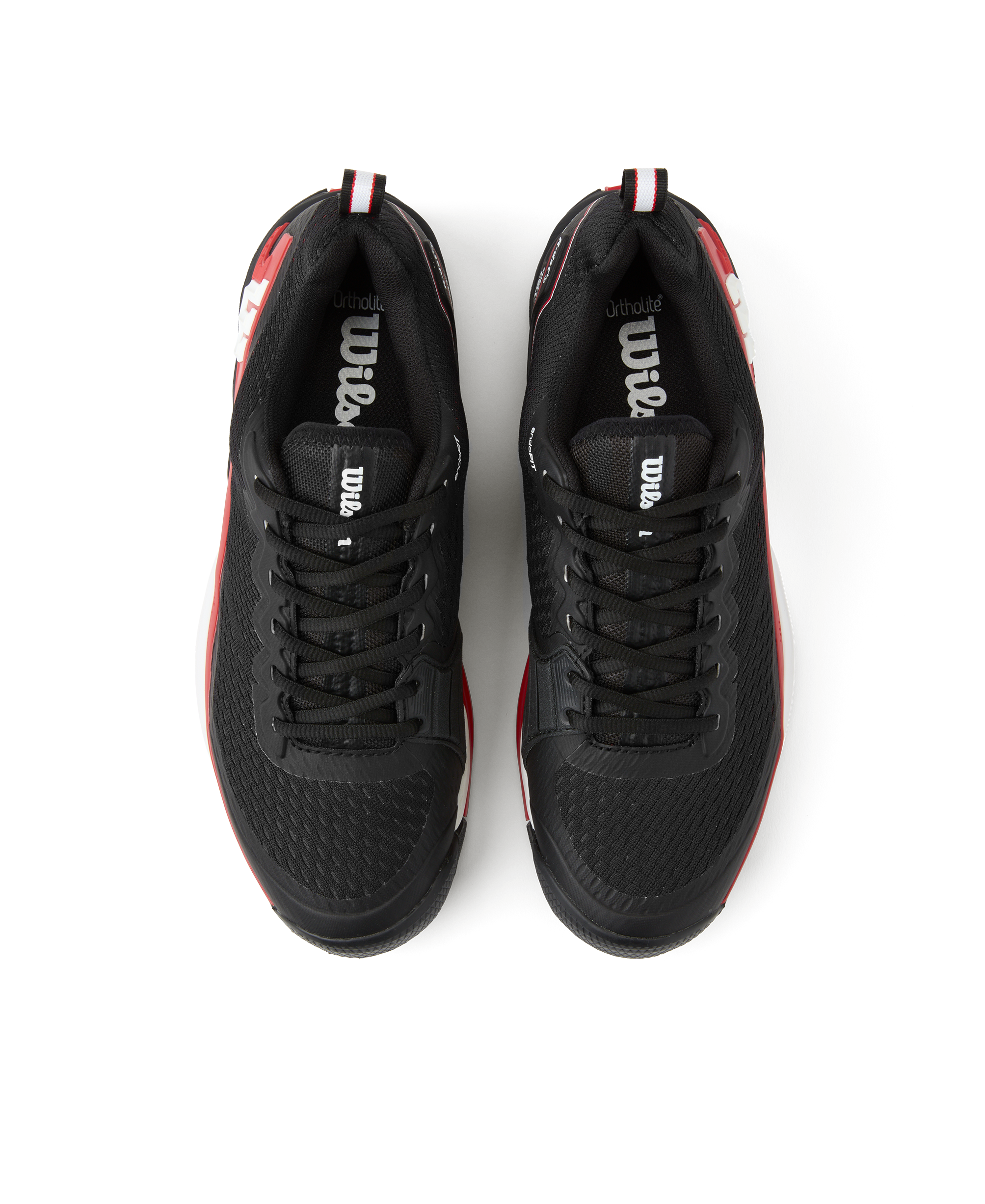 Wilson Rush Pro 4.5 Tennis Shoes Men - Black/Red