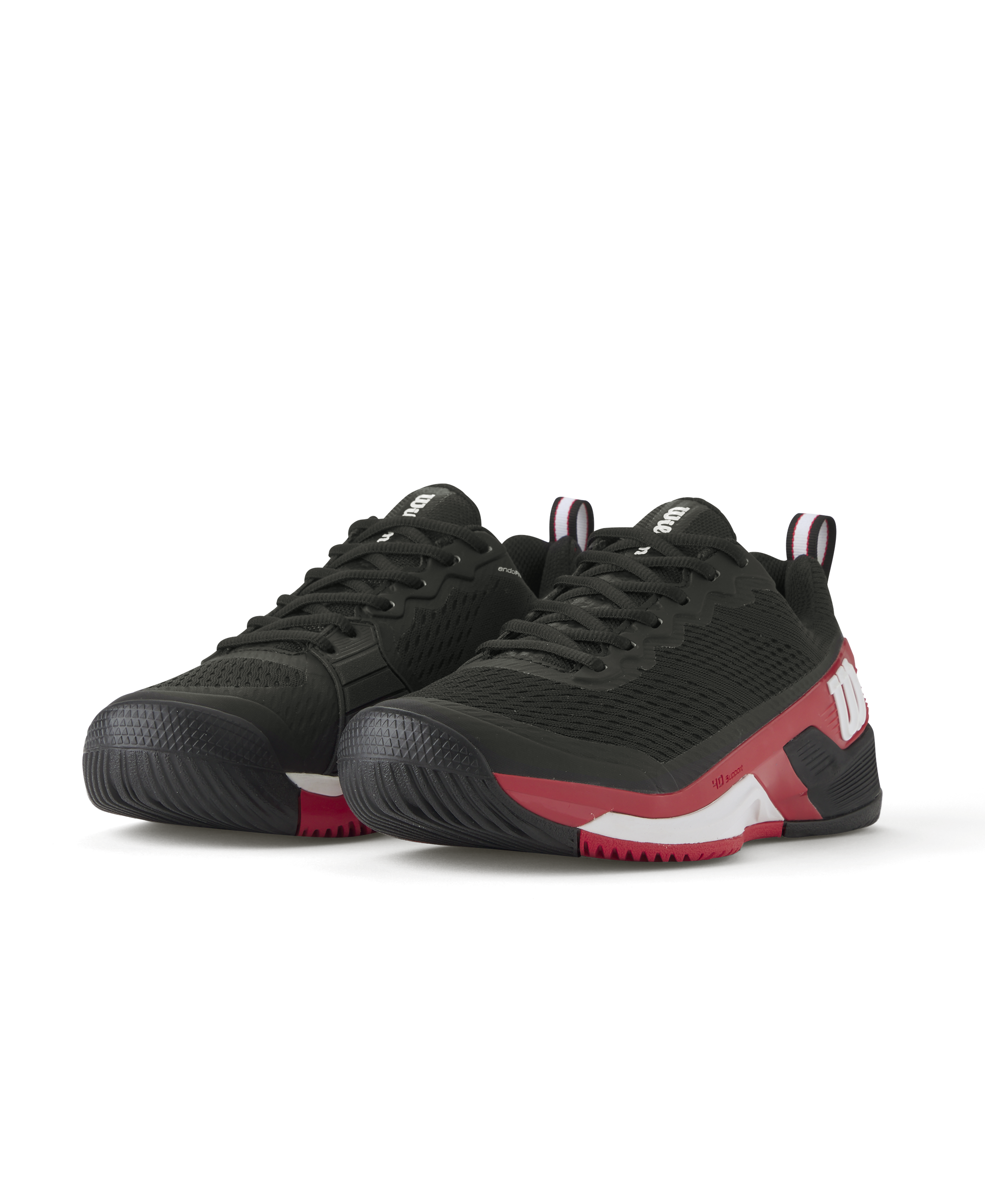 Wilson Rush Pro 4.5 Tennis Shoes Men - Black/Red
