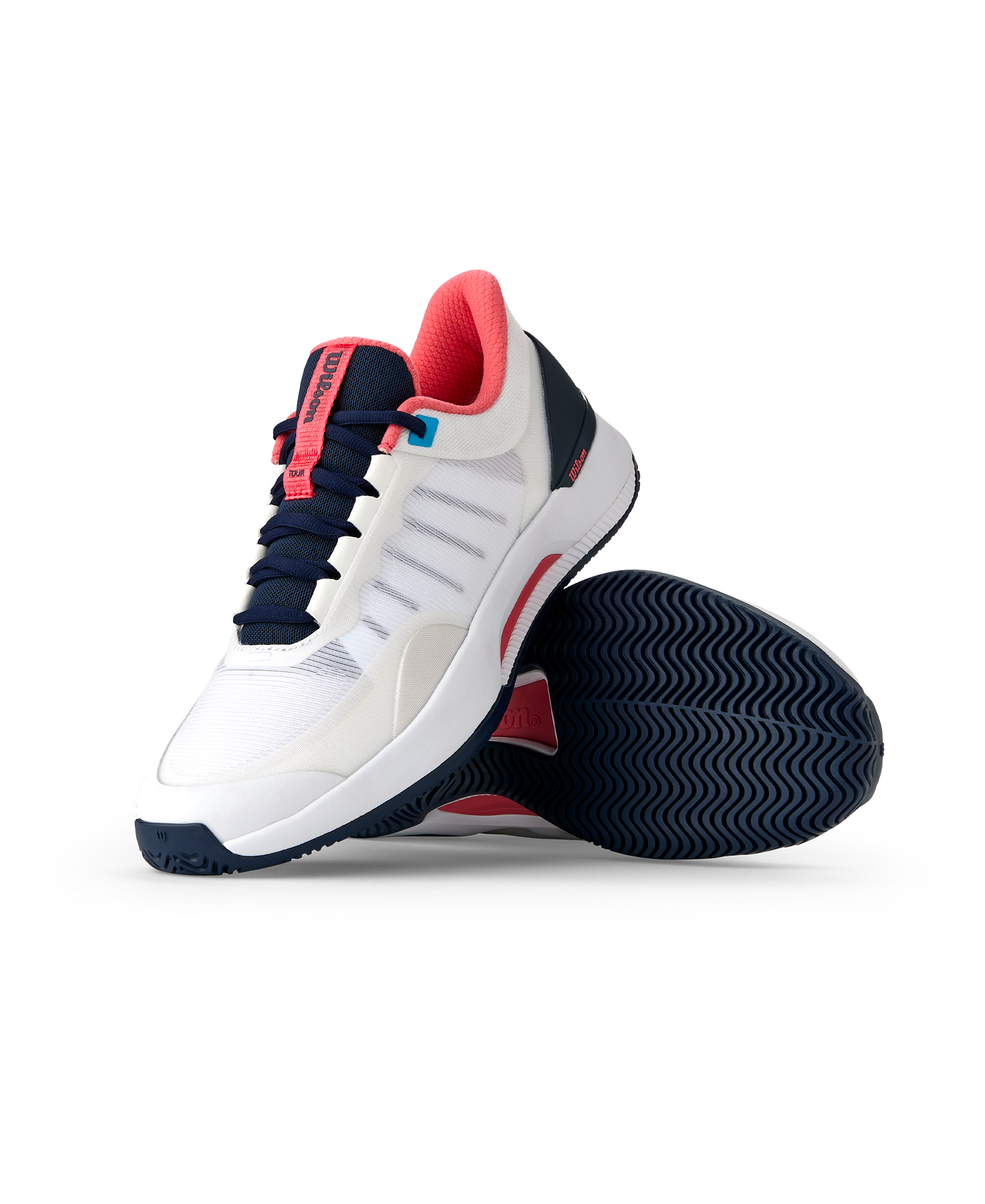 Wilson Intrigue Tour Tennis Shoe Women - White/Navy Tennis Shoes Wilson