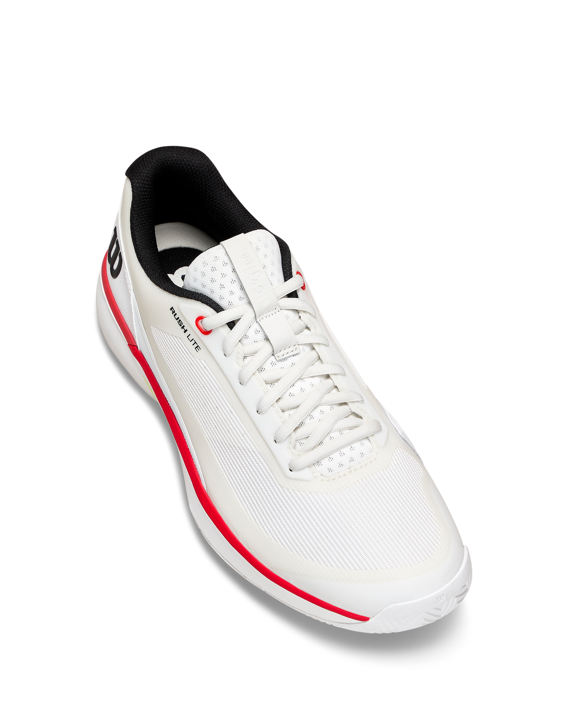 Wilson Rush Lite 5 Tennis Shoe Men - White/Red Tennis Shoes Wilson