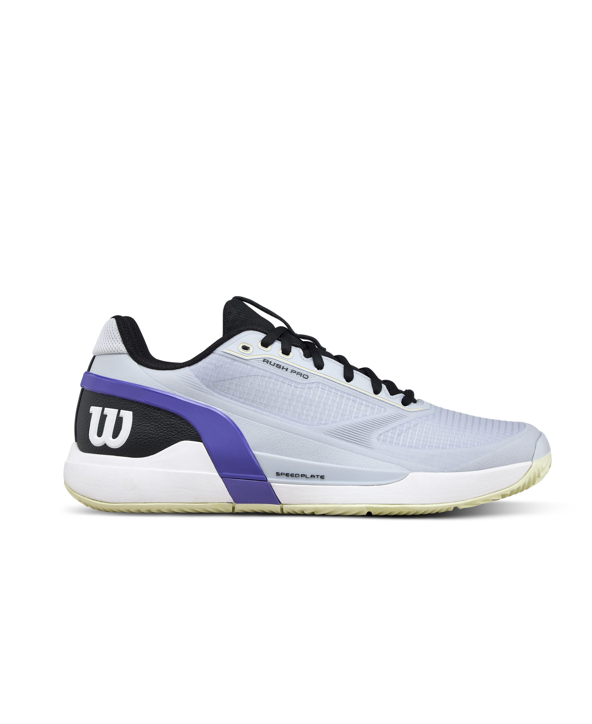 Wilson Rush Pro 5 Clay Tennis Shoe Men - Grey Dawn/Black/Tender Yellow Grey Dawn Black Tender Yellow Tennis Shoes Wilson