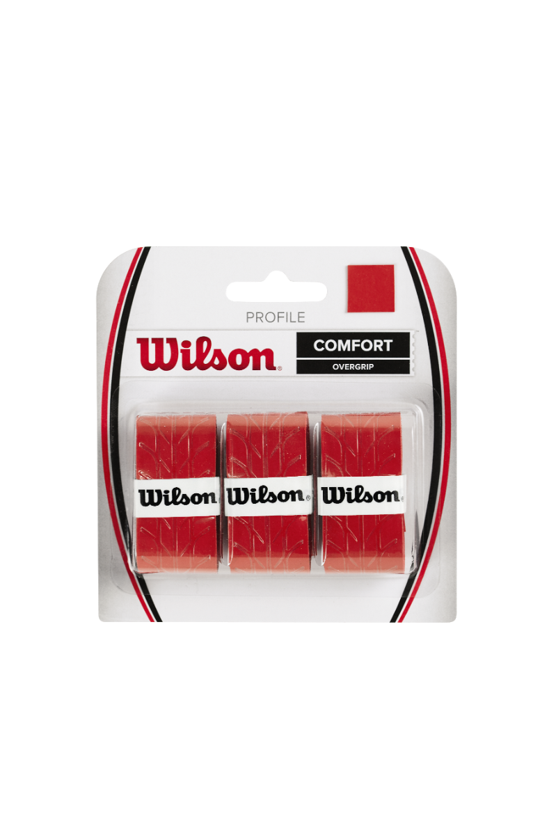 Wilson Profile Overgrip Red 3pcs/set WRZ4025RD Overgrips Wilson