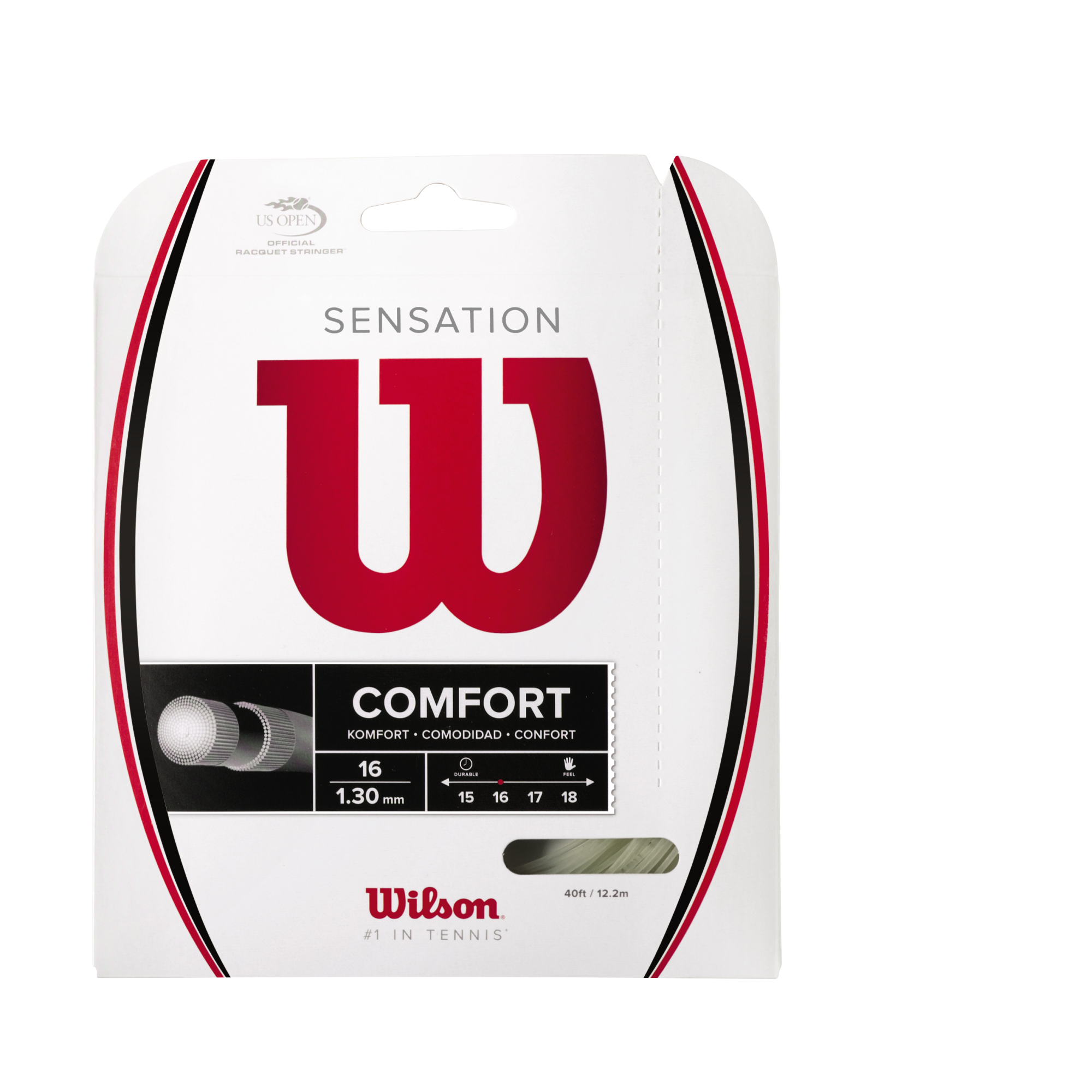 Wilson Sensation 16 String Set - White NATURAL 1.30mm 12M Set String (Packs) Wilson