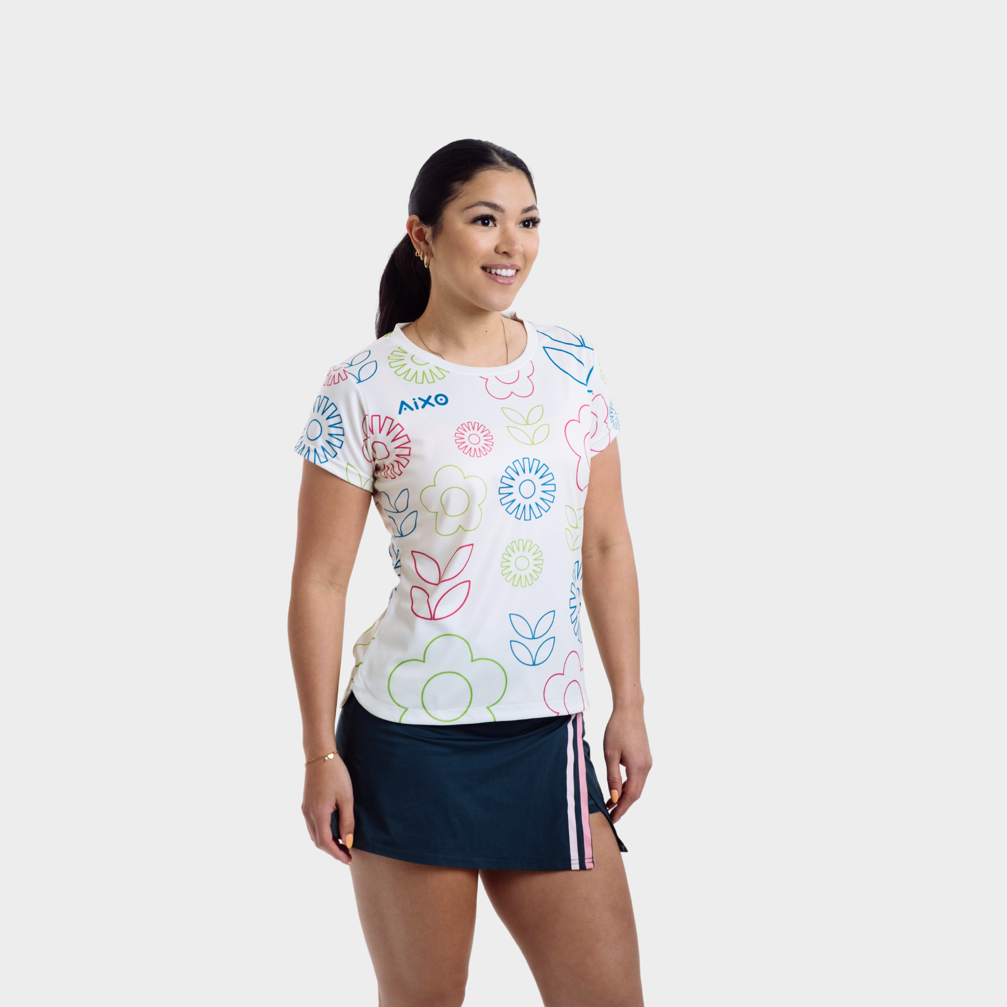 Aixo Spring T Shirt Women Navy T Shirt Aixo