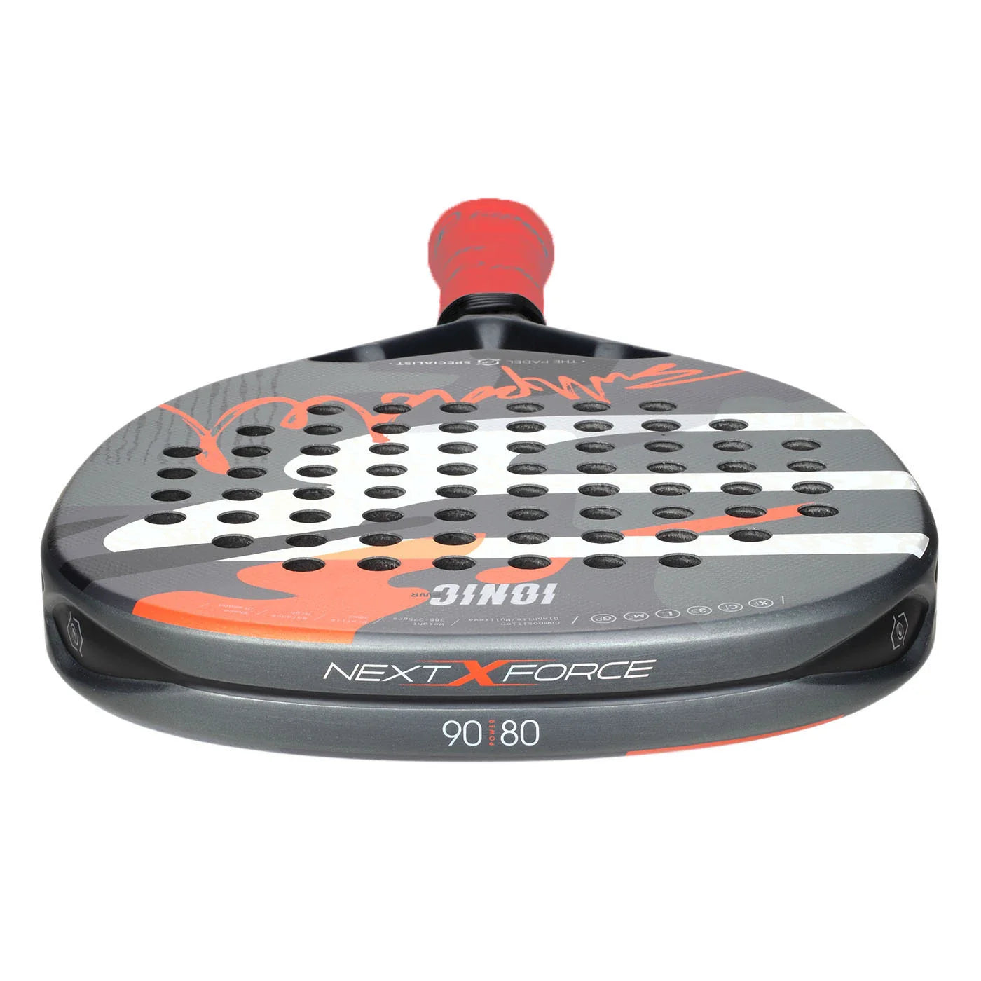 BullPadel Ionic Power Padel Racket - Grey/Orange Padel BullPadel
