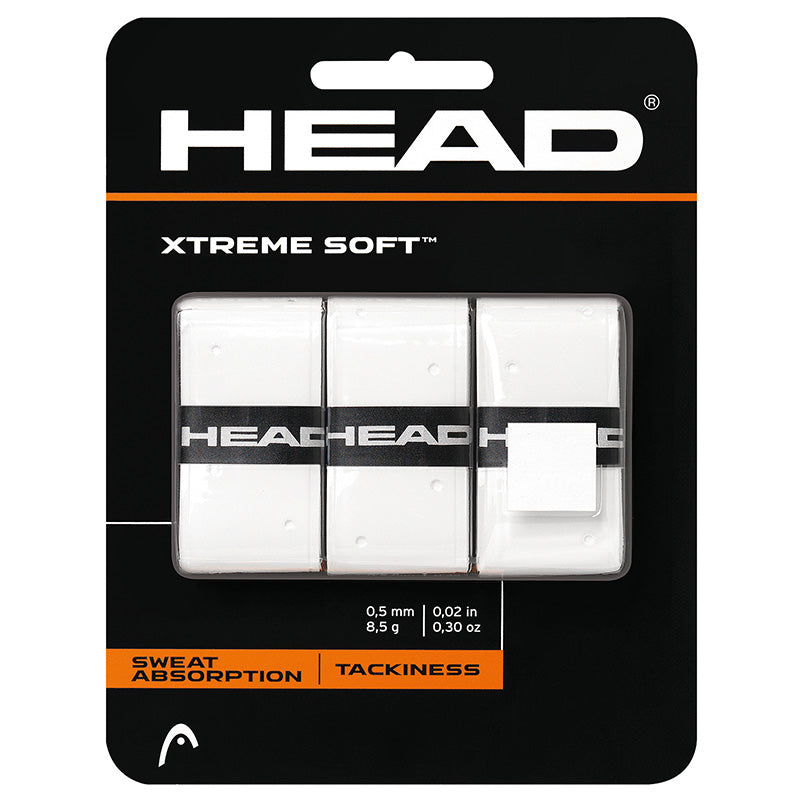 Head Xtreme Soft Overgrips (3 Pieces) White 3 Pieces Clearance Head