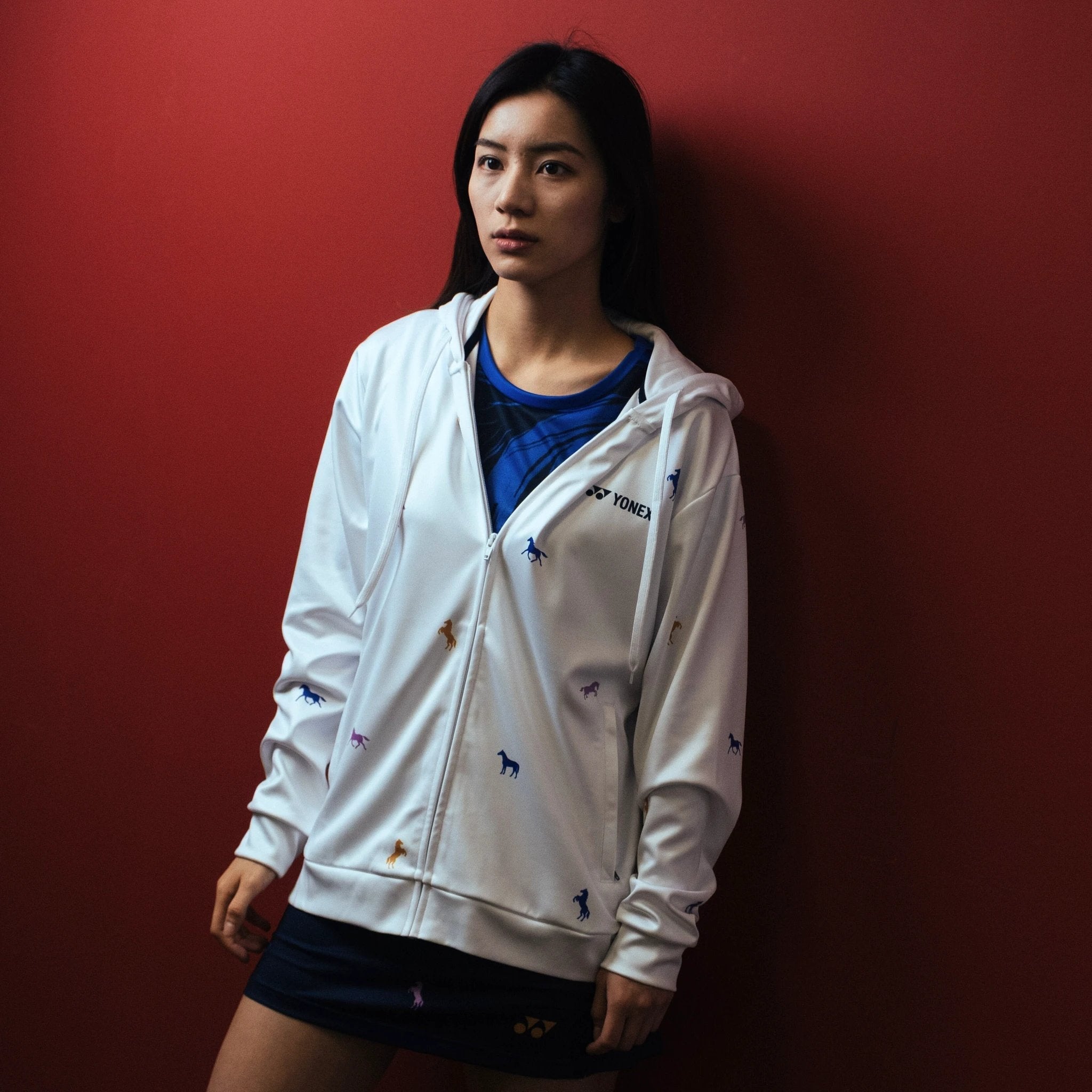 Yonex Night Rider – Unisex Zip Hoodie (Ink Blue) Yonex CNY2026 Zip Hood Sweat A Unisex Clothing Yonex