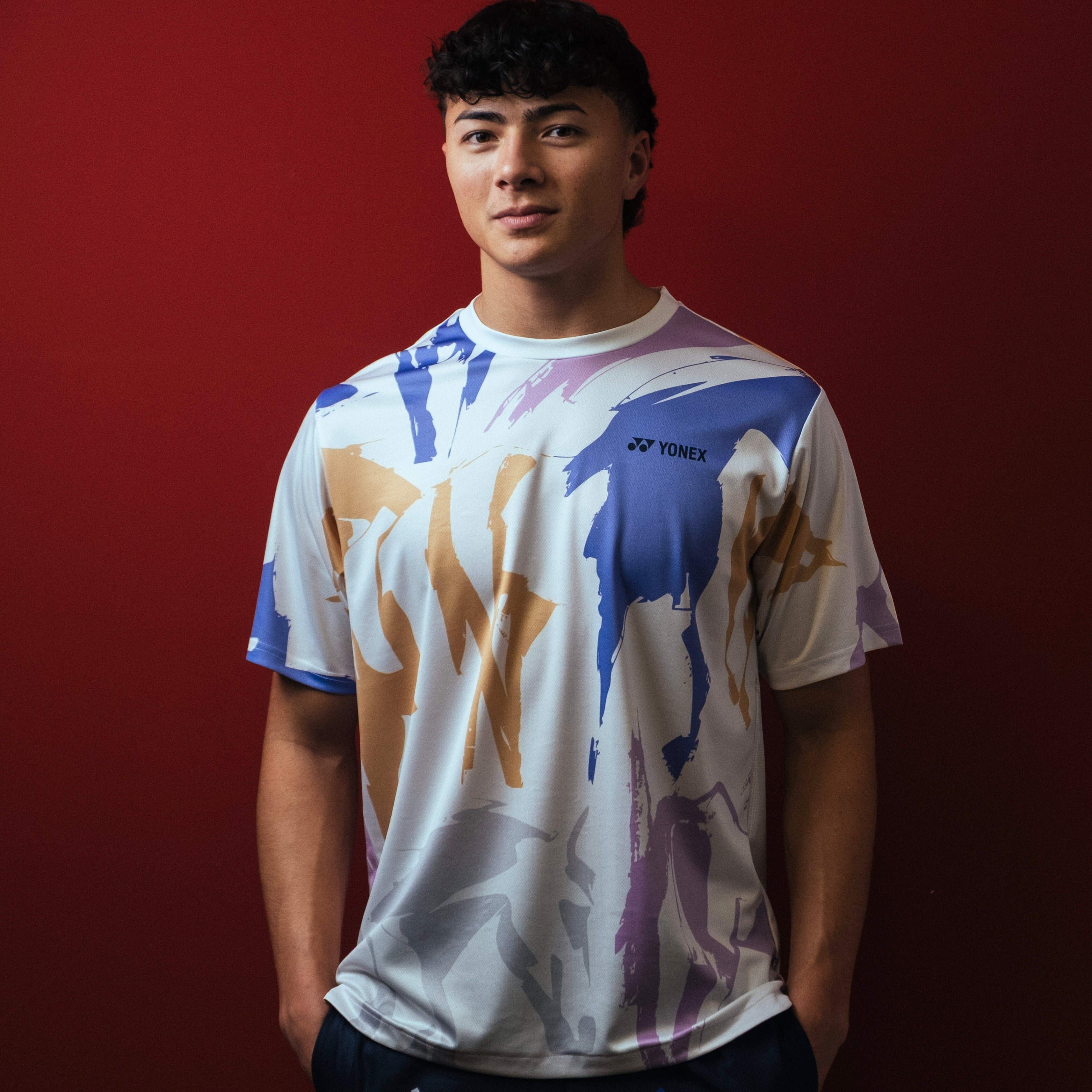 Pre-Order Yonex Shadow Charge Celestial Momentum – Men’s Performance Shirt (White) Yonex CNY2026 TT D Men Clothing Yonex