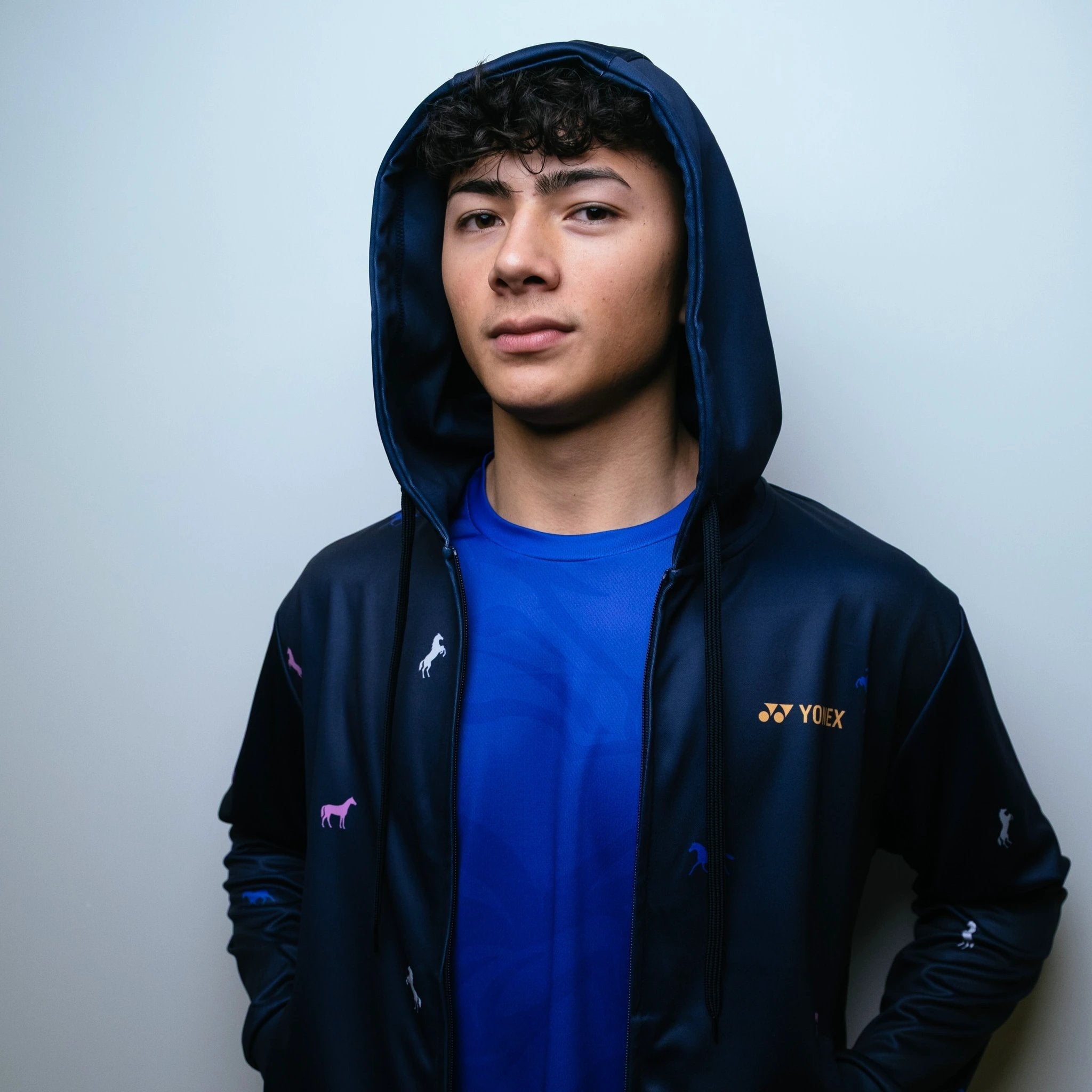Yonex Night Rider – Unisex Zip Hoodie (Ink Blue) Yonex CNY2026 Zip Hood Sweat A Unisex Clothing Yonex