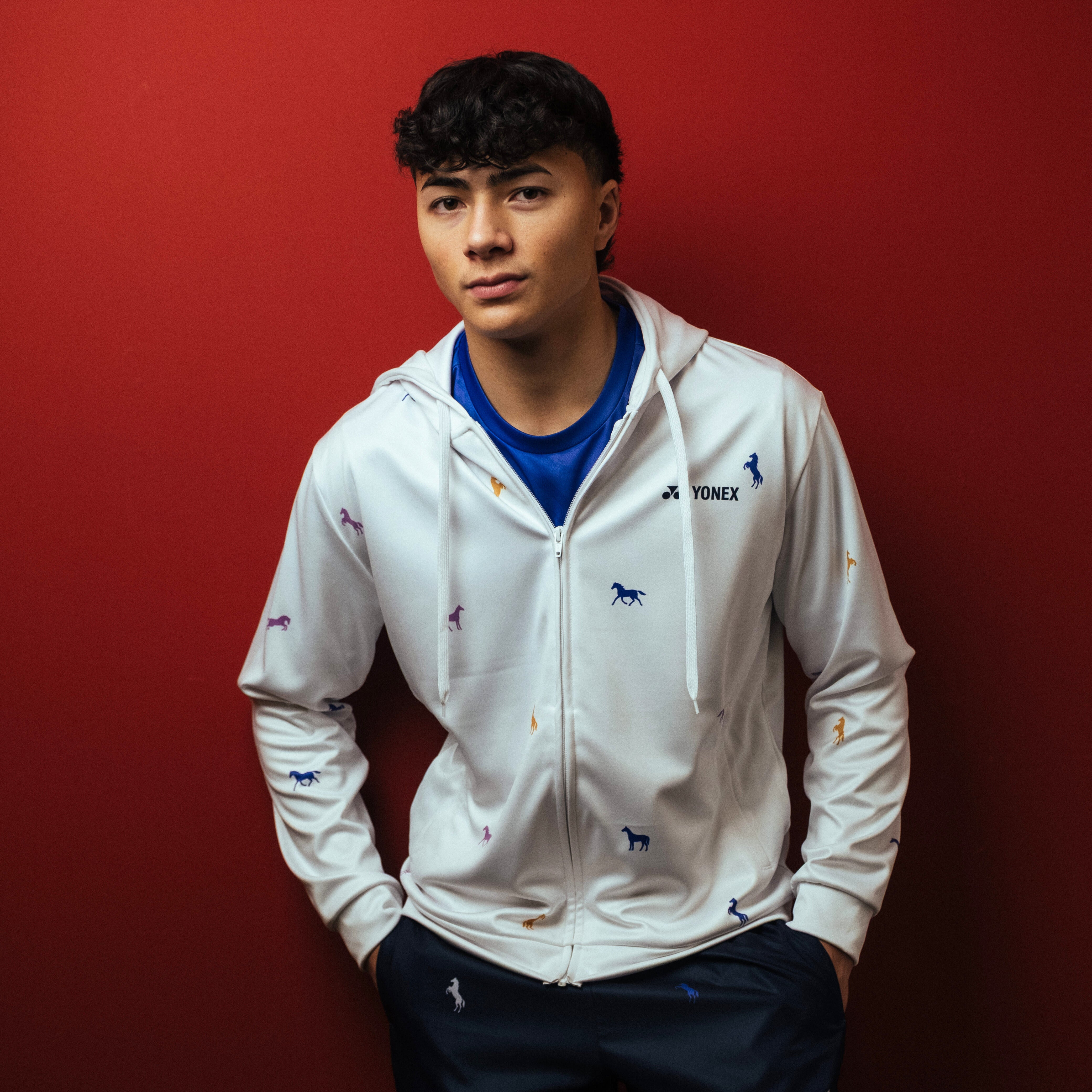 Yonex Night Rider – Unisex Zip Hoodie (Ink Blue) Yonex CNY2026 Zip Hood Sweat A Unisex Clothing Yonex
